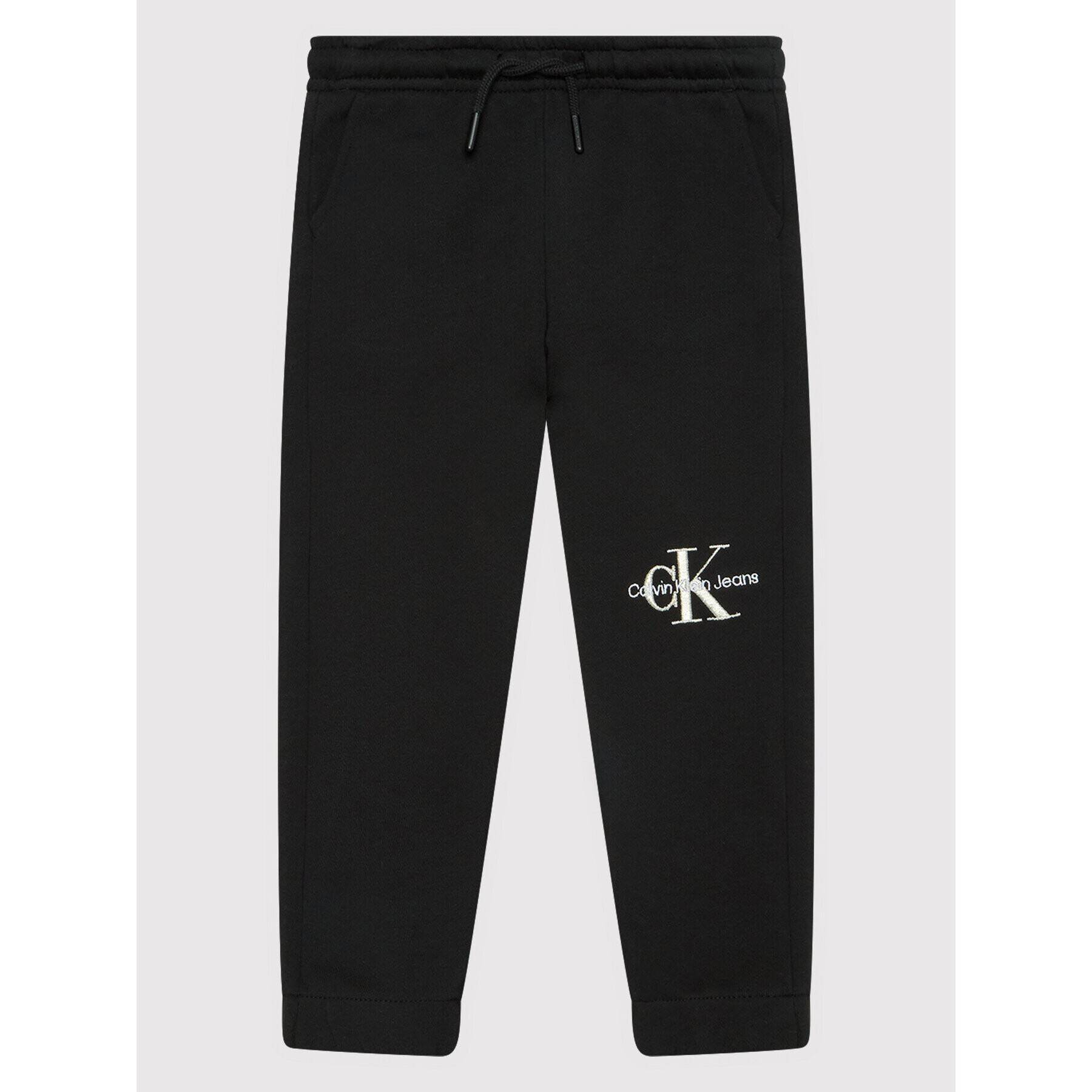 Calvin Klein Jeans Teplákové kalhoty Monogram Off Placed IG0IG01269 Černá Regular Fit - Pepit.cz