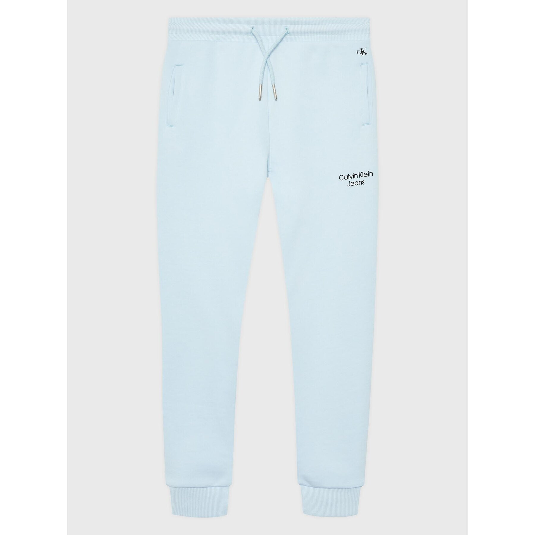 Calvin Klein Jeans Teplákové kalhoty Stack Logo IB0IB01282 Modrá Regular Fit - Pepit.cz