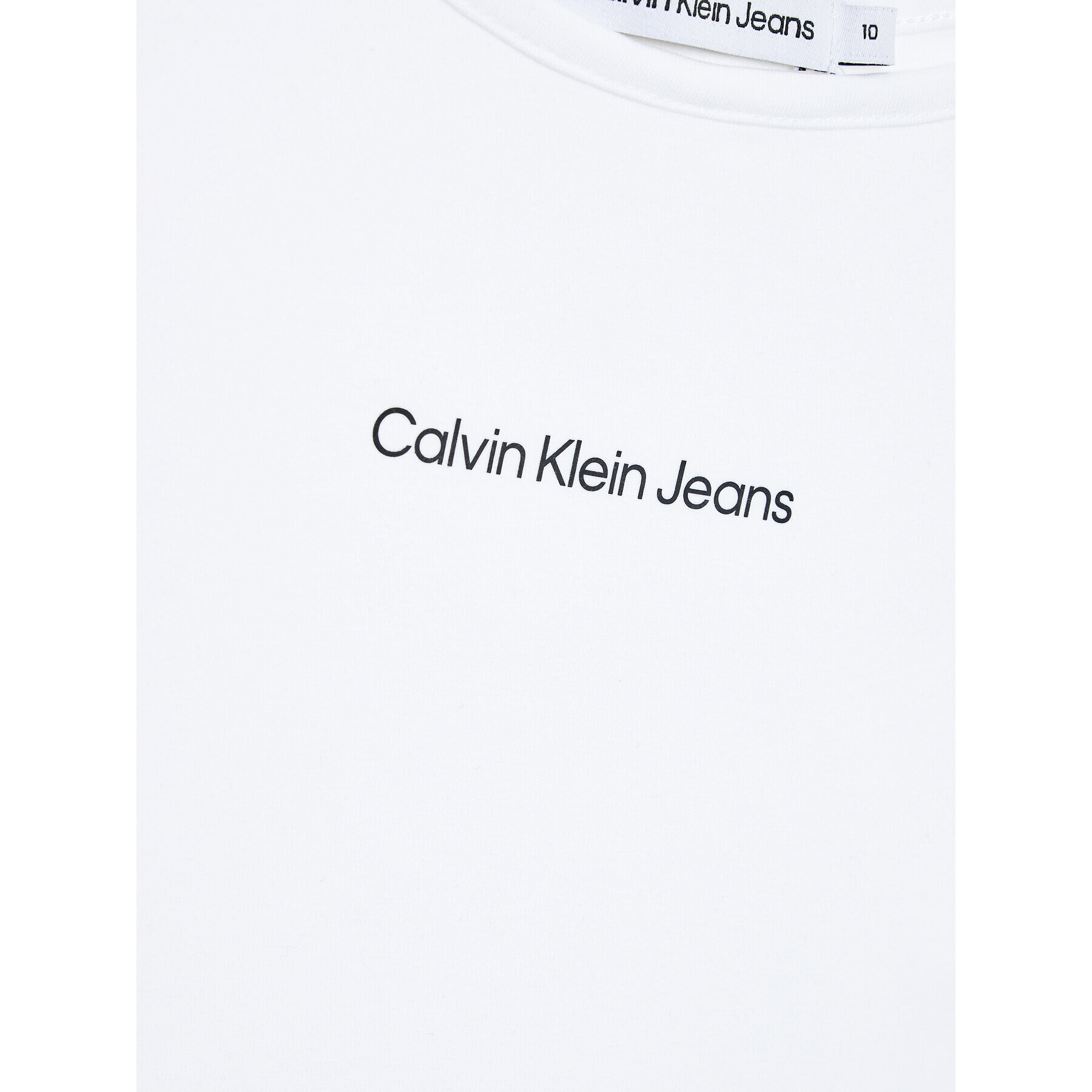 Calvin Klein Jeans Top Logo IG0IG01941 Bílá Regular Fit - Pepit.cz