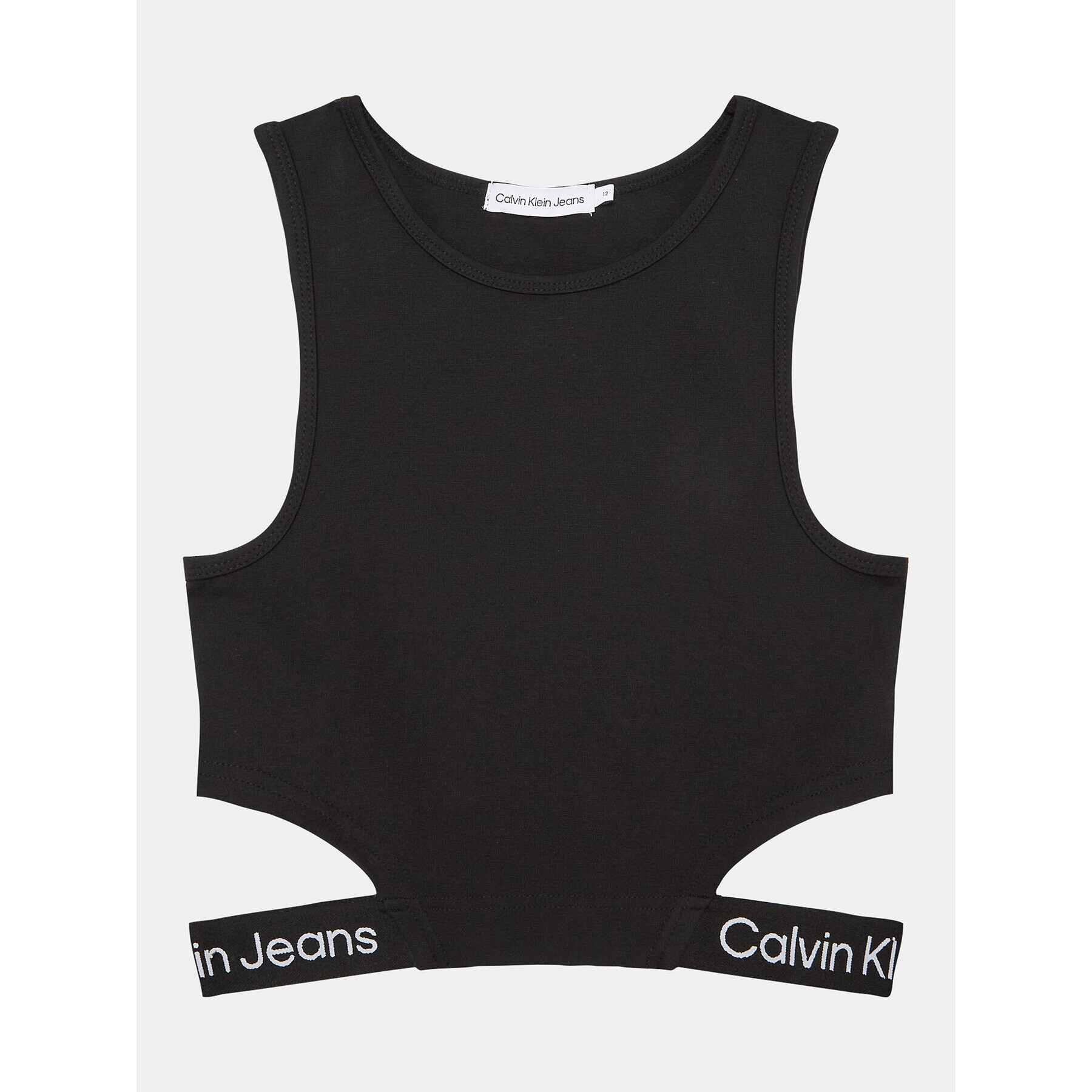 Calvin Klein Jeans Top Logo Tape IG0IG01950 Černá Slim Fit - Pepit.cz