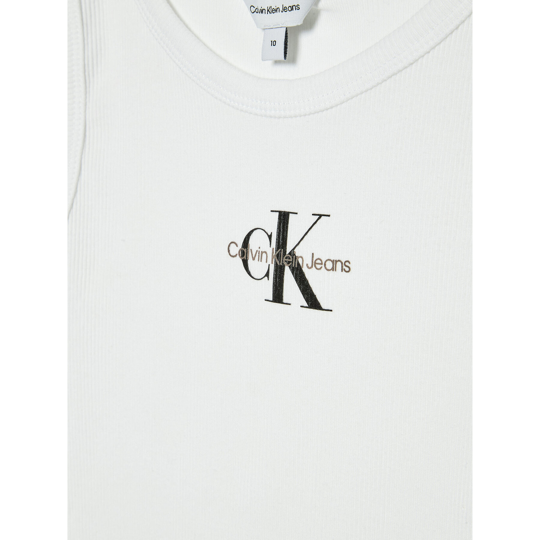 Calvin Klein Jeans Top Monogram IG0IG01356 Bílá Regular Fit - Pepit.cz