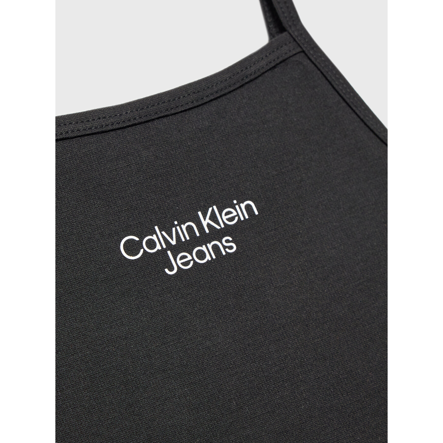 Calvin Klein Jeans Top Stacked Logo IG0IG01467 Černá Slim Fit - Pepit.cz