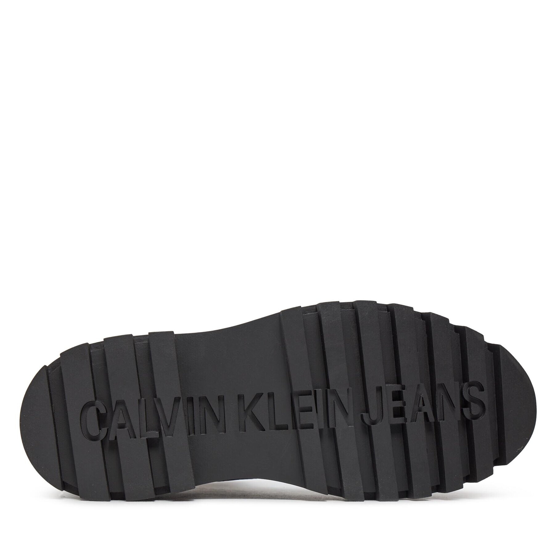 Calvin Klein Jeans Turistická obuv Chunky Boot Laceup Lth Mg Sat YW0YW01285 Bílá - Pepit.cz