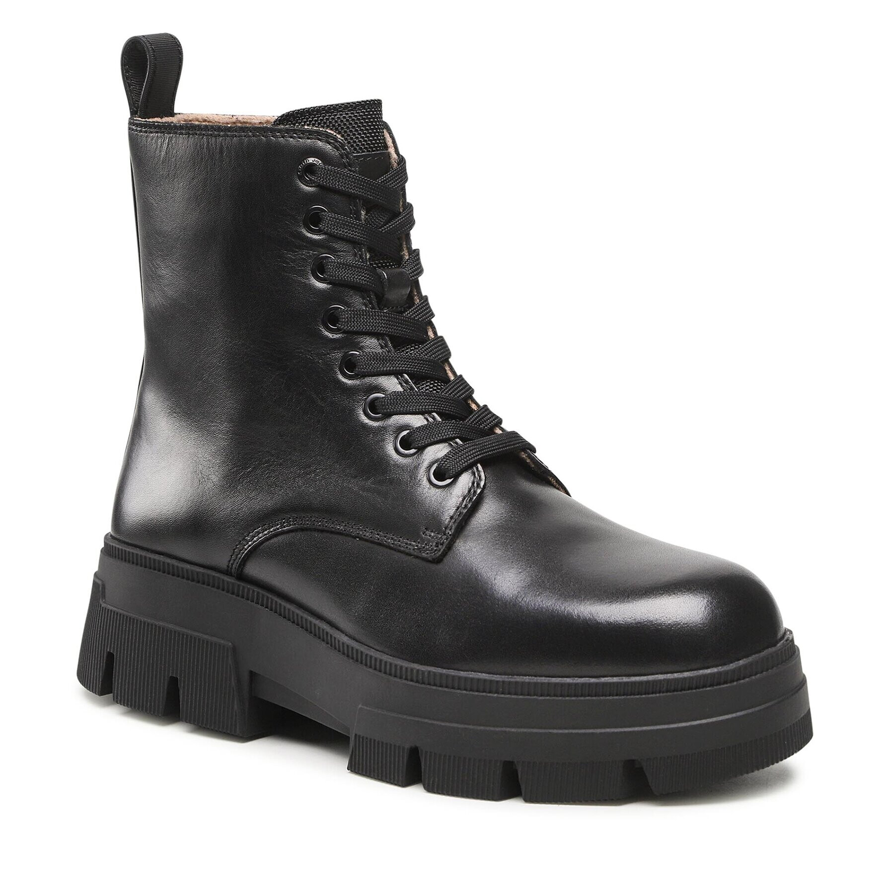 Calvin Klein Jeans Turistická obuv Chunky Combat Laceup Boot YM0YM00559 Černá - Pepit.cz