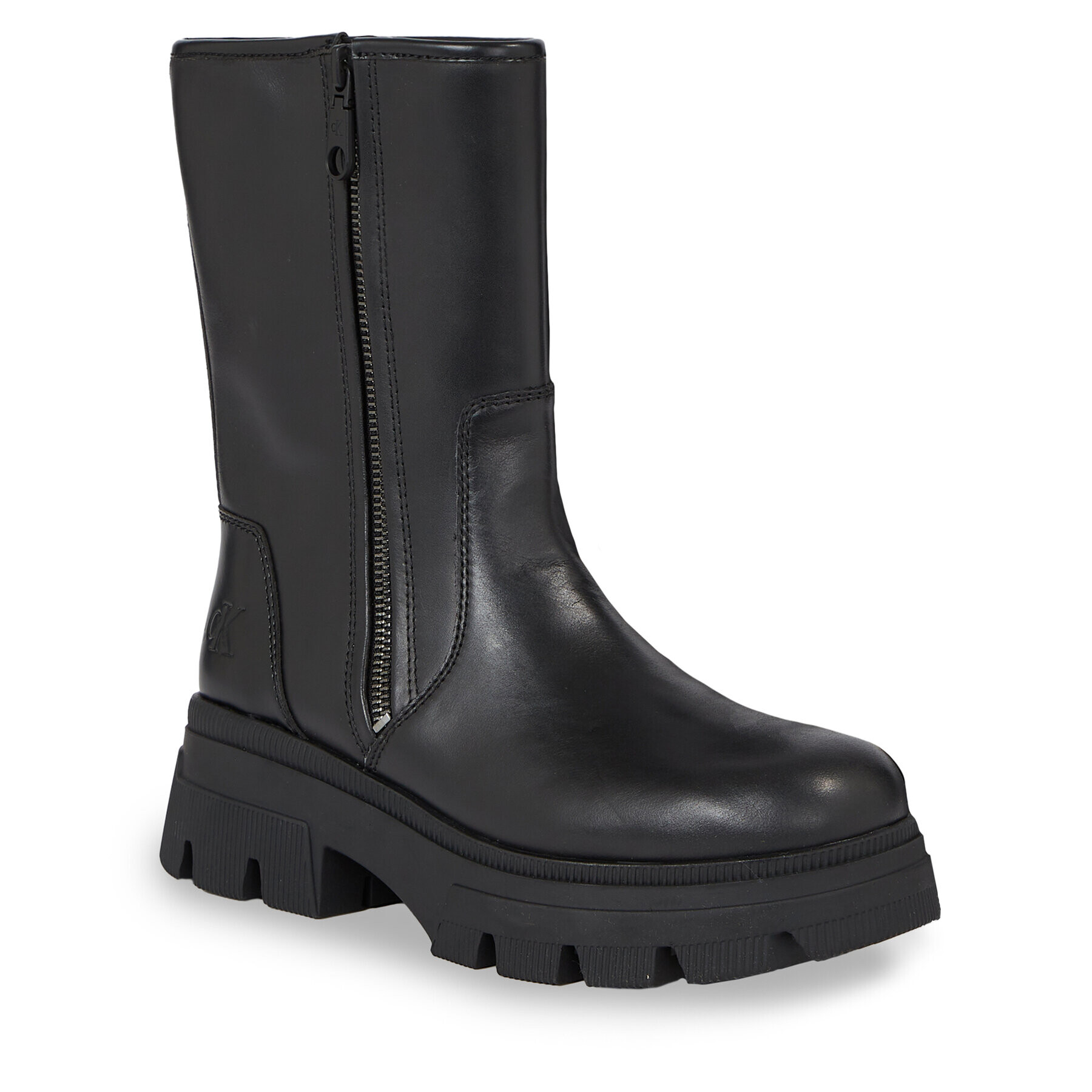 Calvin Klein Jeans Turistická obuv Chunky Combat Zip Boot Wn YW0YW01109 Černá - Pepit.cz