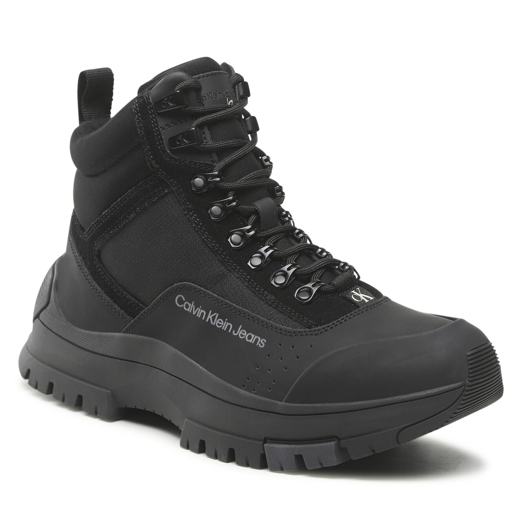 Calvin Klein Jeans Turistická obuv Hiking Laceup Thermo Boot YM0YM00475 Černá - Pepit.cz