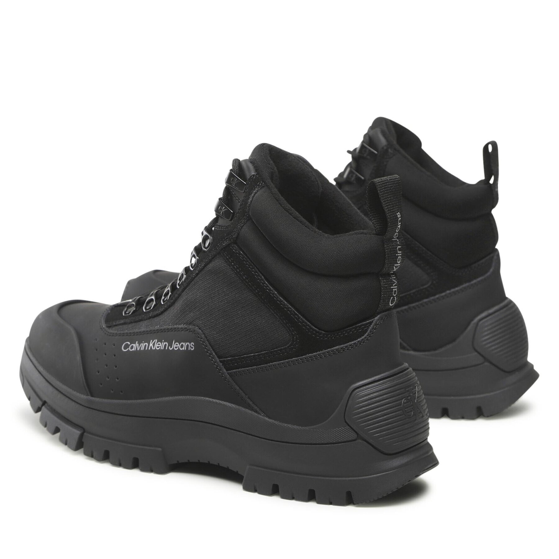 Calvin Klein Jeans Turistická obuv Hiking Laceup Thermo Boot YM0YM00475 Černá - Pepit.cz