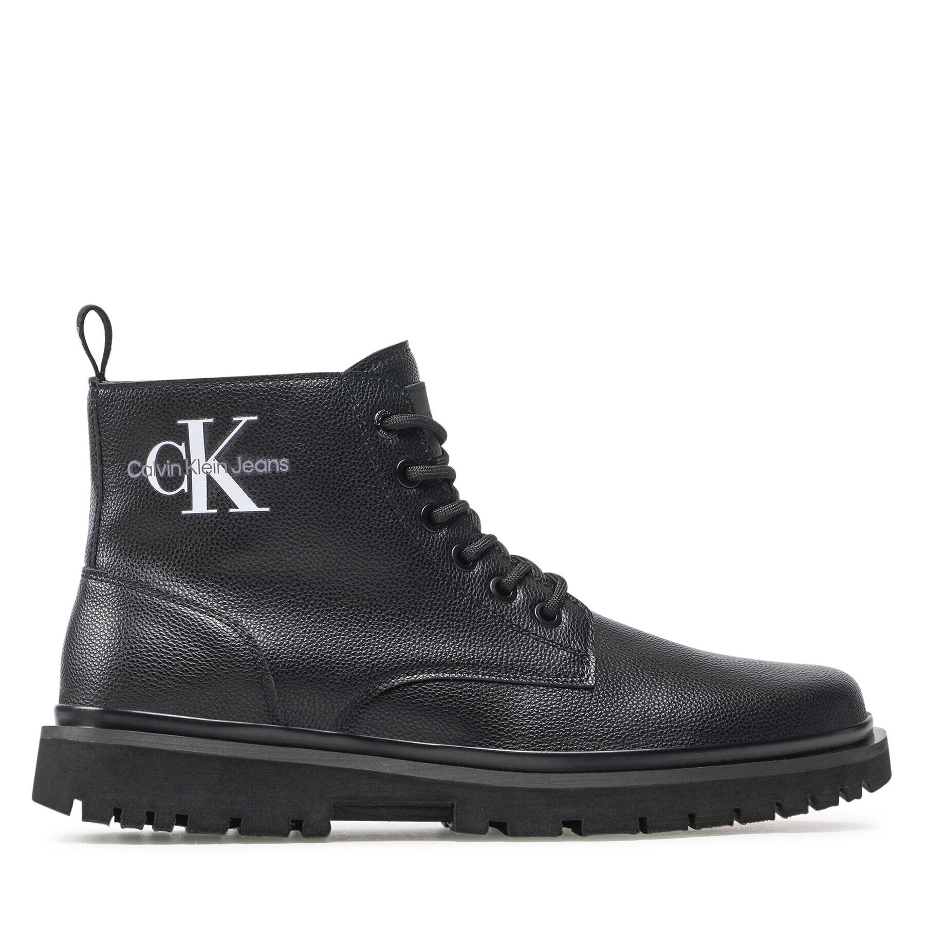 Calvin Klein Jeans Turistická obuv Lug Mid Laceup Boot YM0YM00543 Černá - Pepit.cz