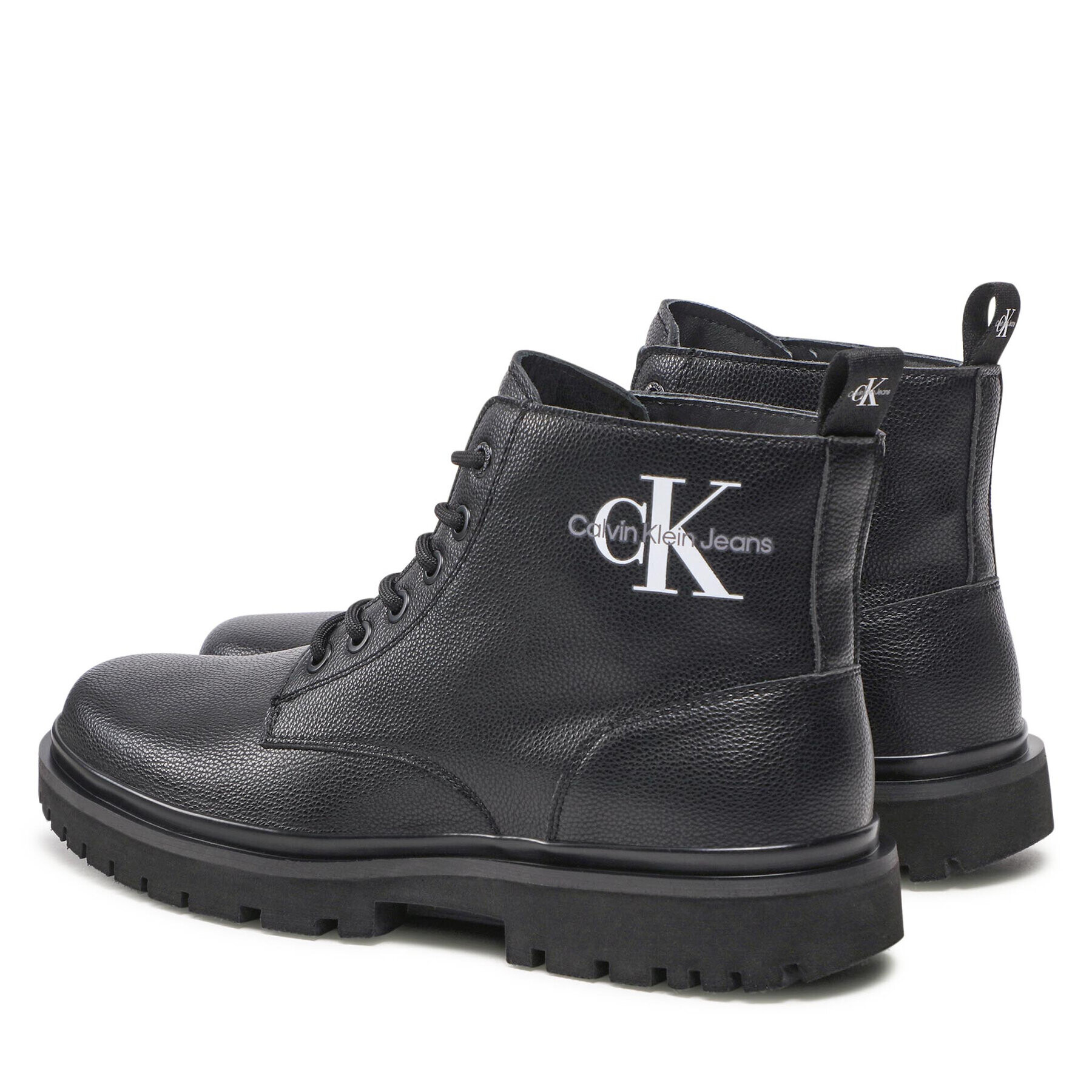 Calvin Klein Jeans Turistická obuv Lug Mid Laceup Boot YM0YM00543 Černá - Pepit.cz