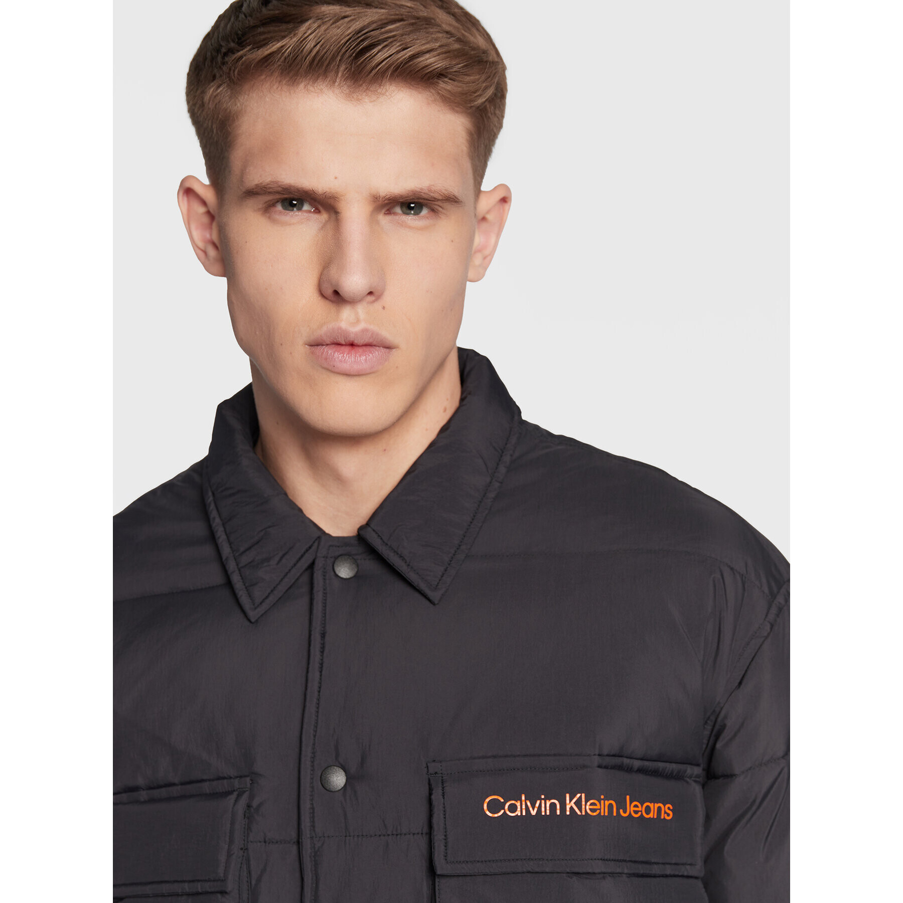 Calvin Klein Jeans Vatovaná bunda J30J322218 Černá Regular Fit - Pepit.cz