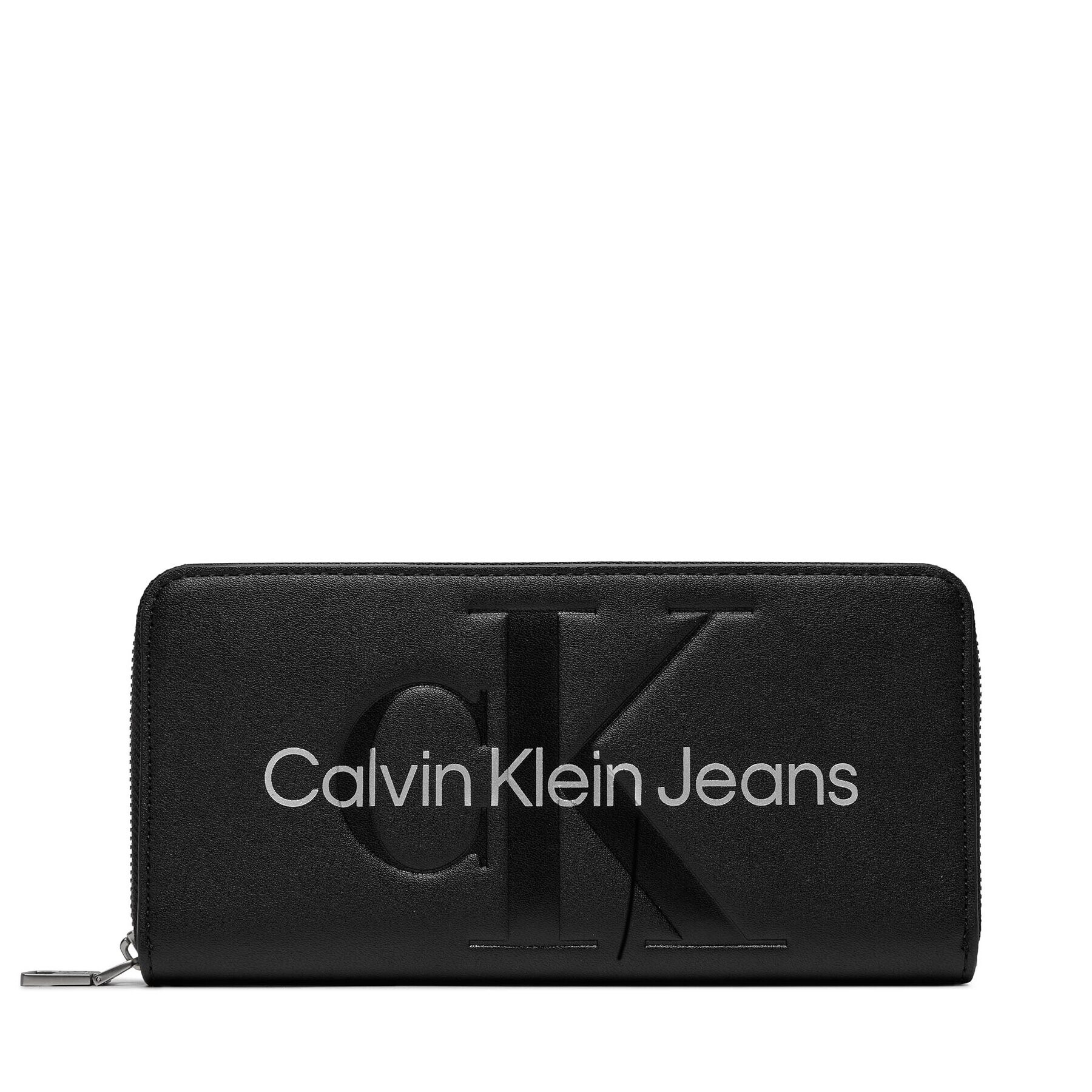 Calvin Klein Jeans Velká dámská peněženka Sculpted Mono Zip Around Mono K60K607634 Černá - Pepit.cz