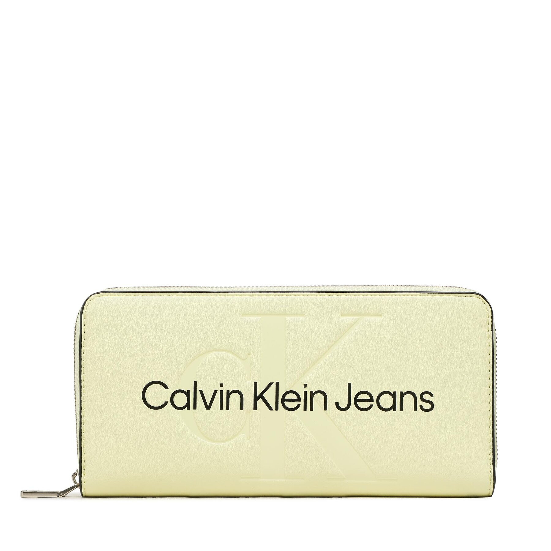 Calvin Klein Jeans Velká dámská peněženka Sculpted Mono Zip Around Mono K60K607634 Zelená - Pepit.cz