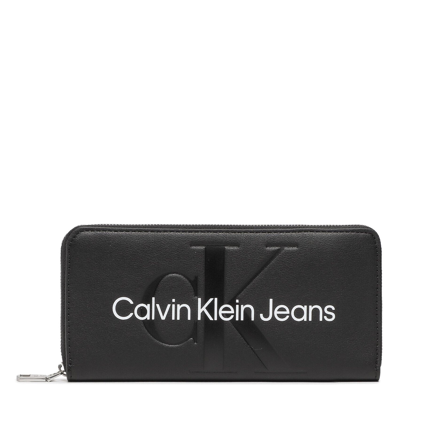 Calvin Klein Jeans Velká dámská peněženka Sculpted Zip Around Mono K60K610358 Černá - Pepit.cz