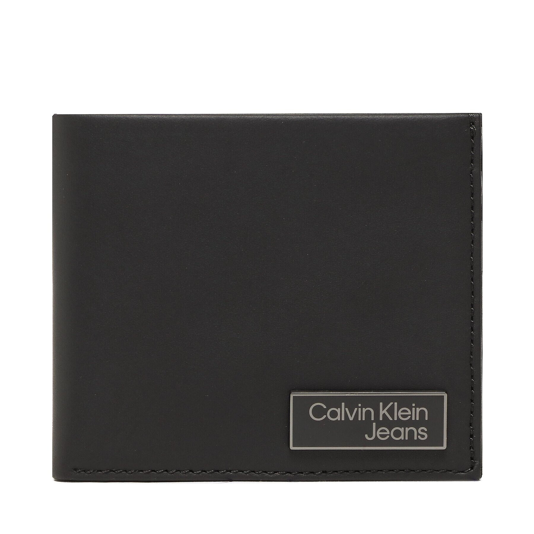 Calvin Klein Jeans Velká pánská peněženka Logo Plaque Bilfold W/Coin K50K510127 Černá - Pepit.cz