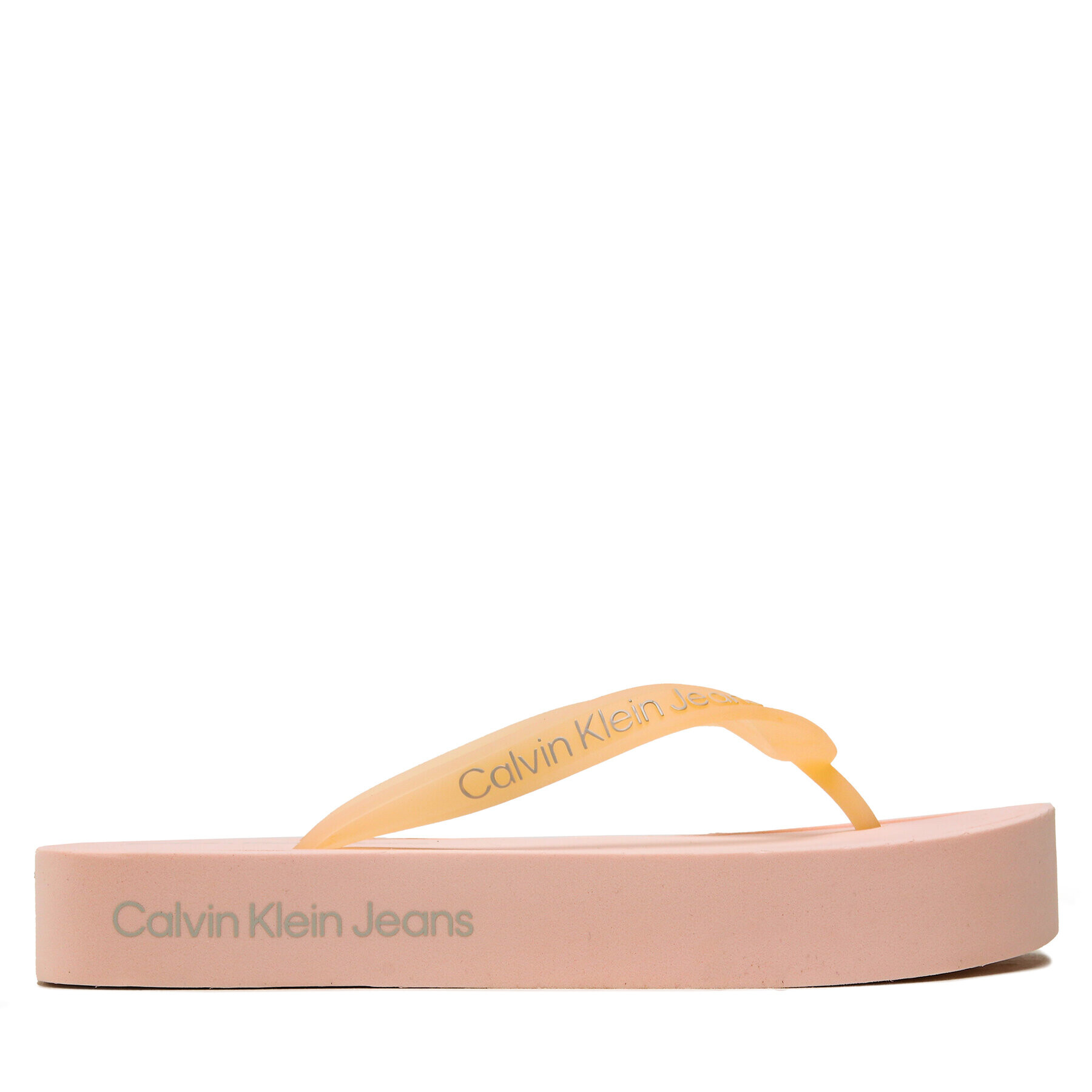 Calvin Klein Jeans Žabky Beach Sandal Flatform Logo YW0YW01092 Růžová - Pepit.cz