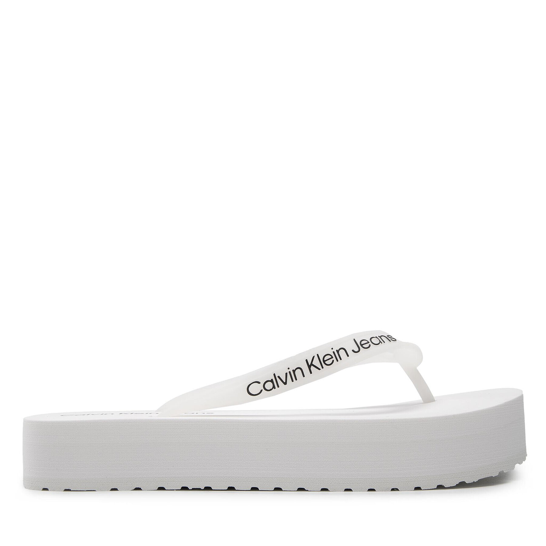 Calvin Klein Jeans Žabky Beach Sandal Flatform YW0YW00716 Bílá - Pepit.cz