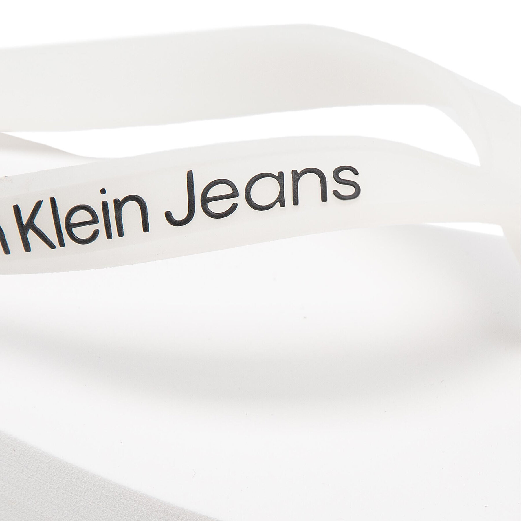 Calvin Klein Jeans Žabky Beach Sandal Flatform YW0YW00716 Bílá - Pepit.cz