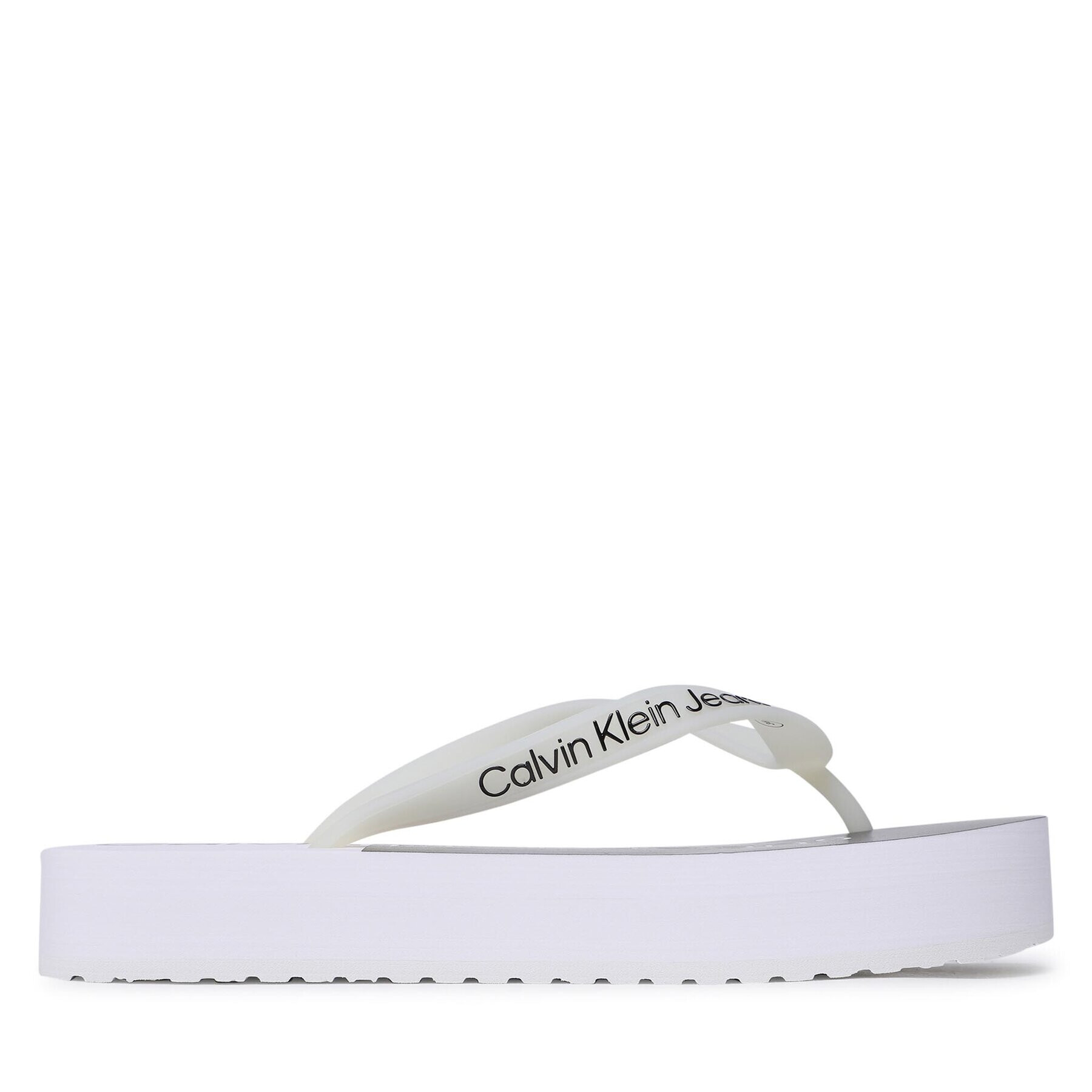 Calvin Klein Jeans Žabky Beach Sandal Flatform YW0YW00716 Bílá - Pepit.cz