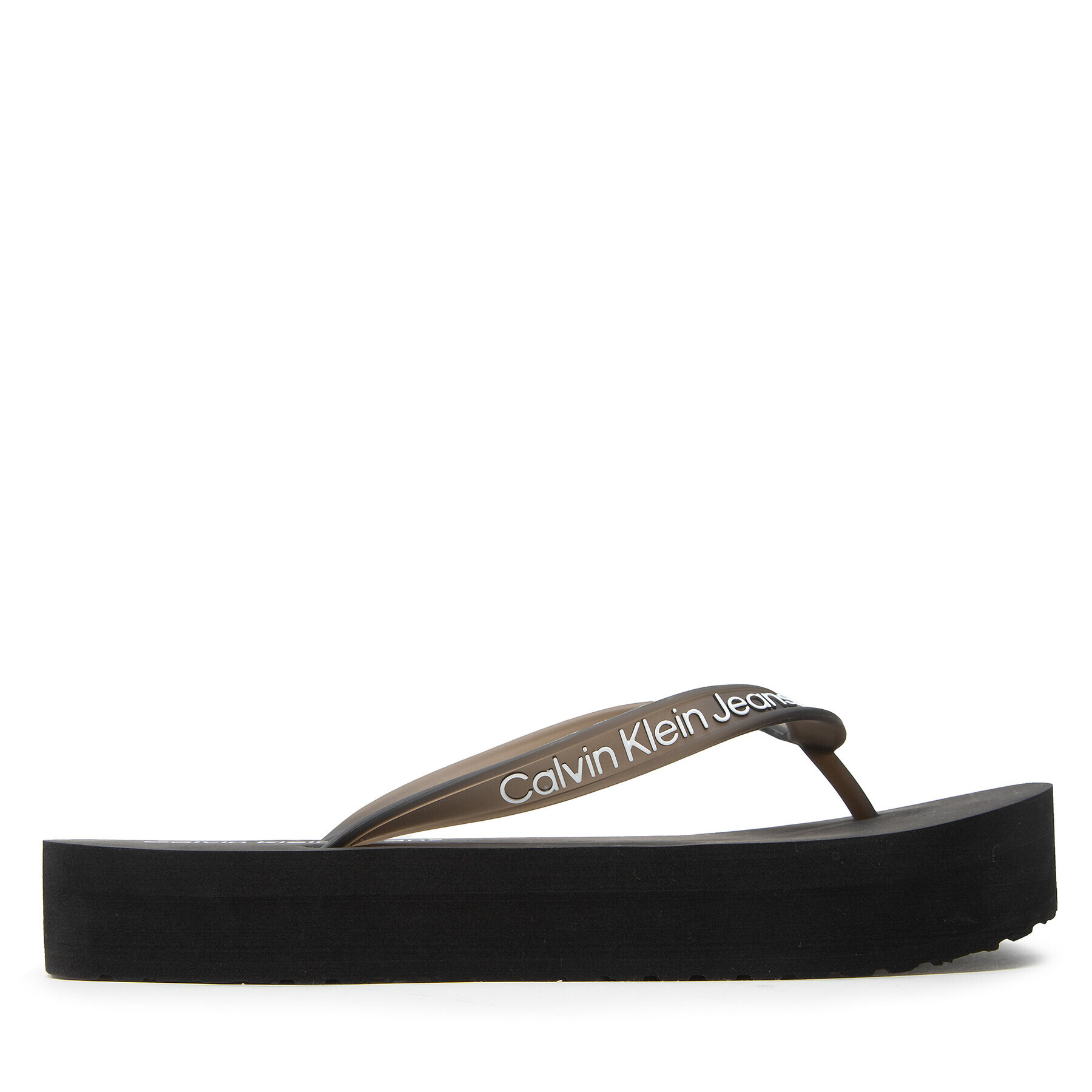 Calvin Klein Jeans Žabky Beach Sandal Flatform YW0YW00716 Černá - Pepit.cz