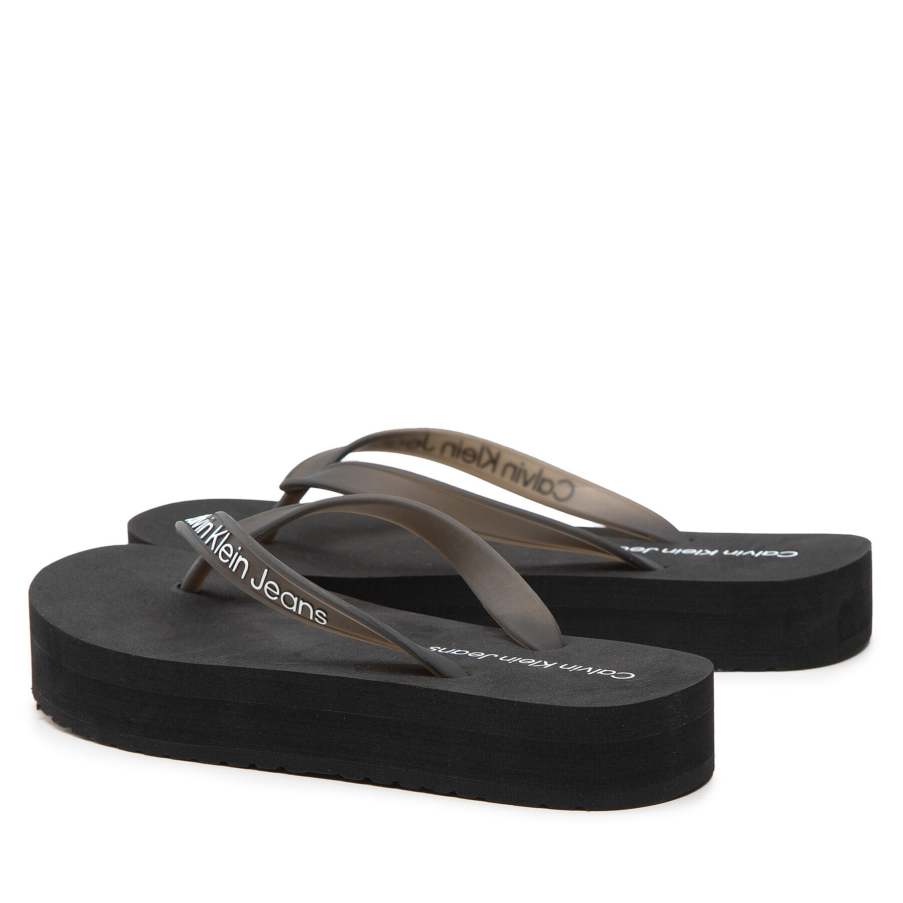 Calvin Klein Jeans Žabky Beach Sandal Flatform YW0YW00716 Černá - Pepit.cz