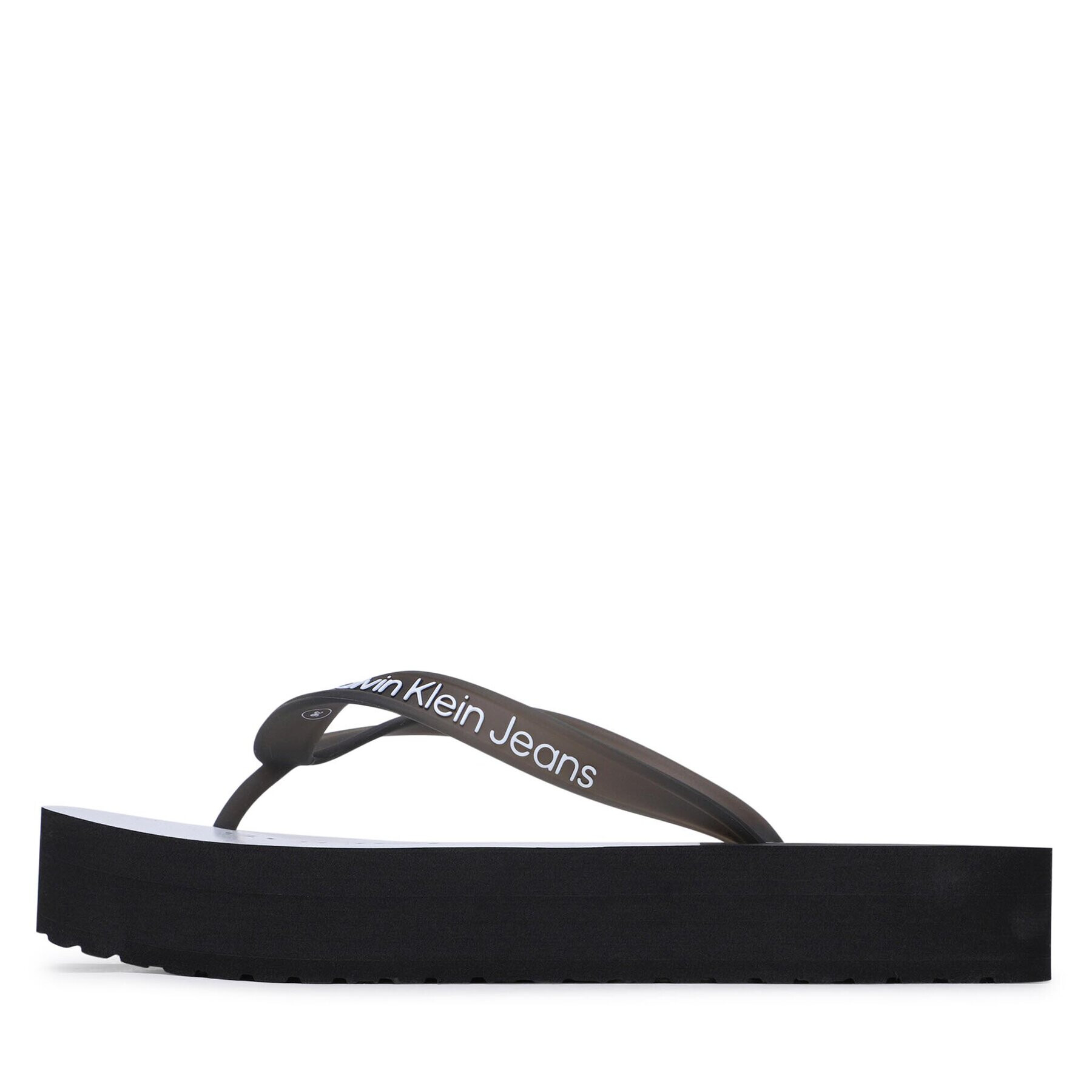 Calvin Klein Jeans Žabky Beach Sandal Flatform YW0YW00716 Černá - Pepit.cz