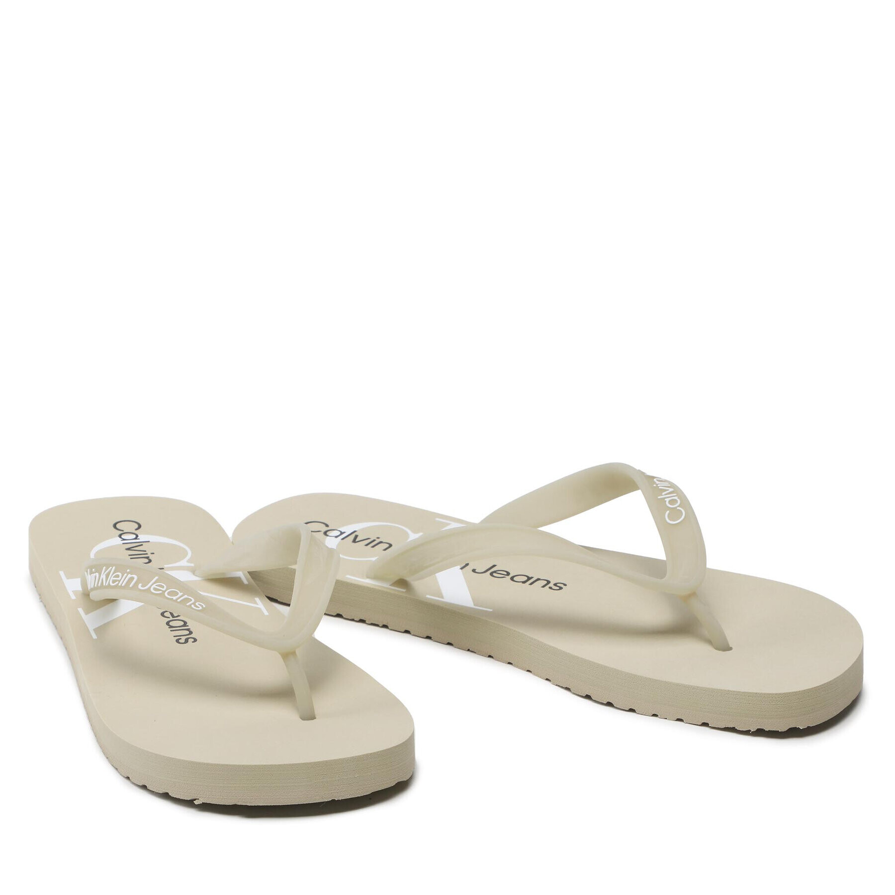 Calvin Klein Jeans Žabky Beach Sandal Monogram Tpu YM0YM00055 Béžová - Pepit.cz