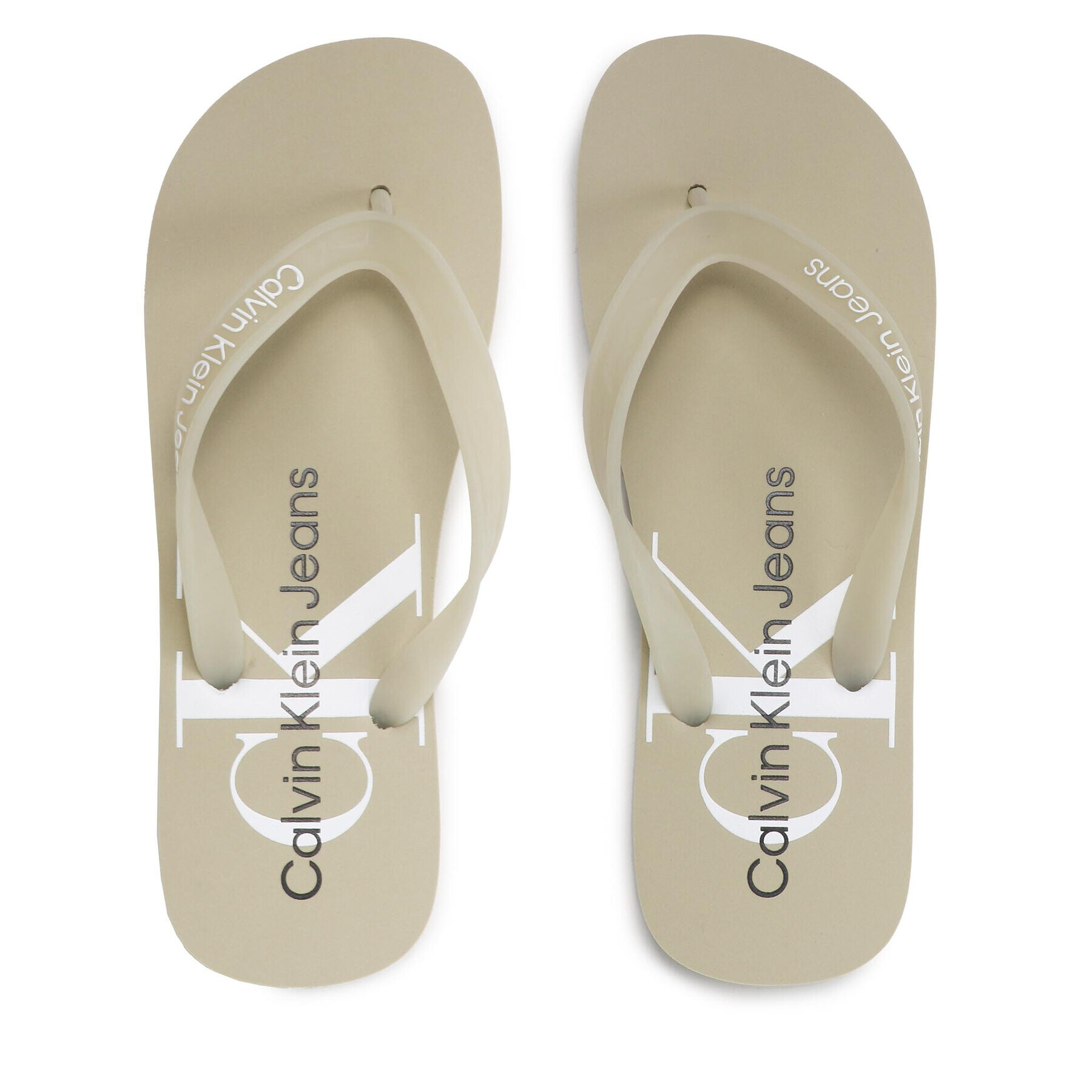 Calvin Klein Jeans Žabky Beach Sandal Monogram Tpu YM0YM00055 Béžová - Pepit.cz