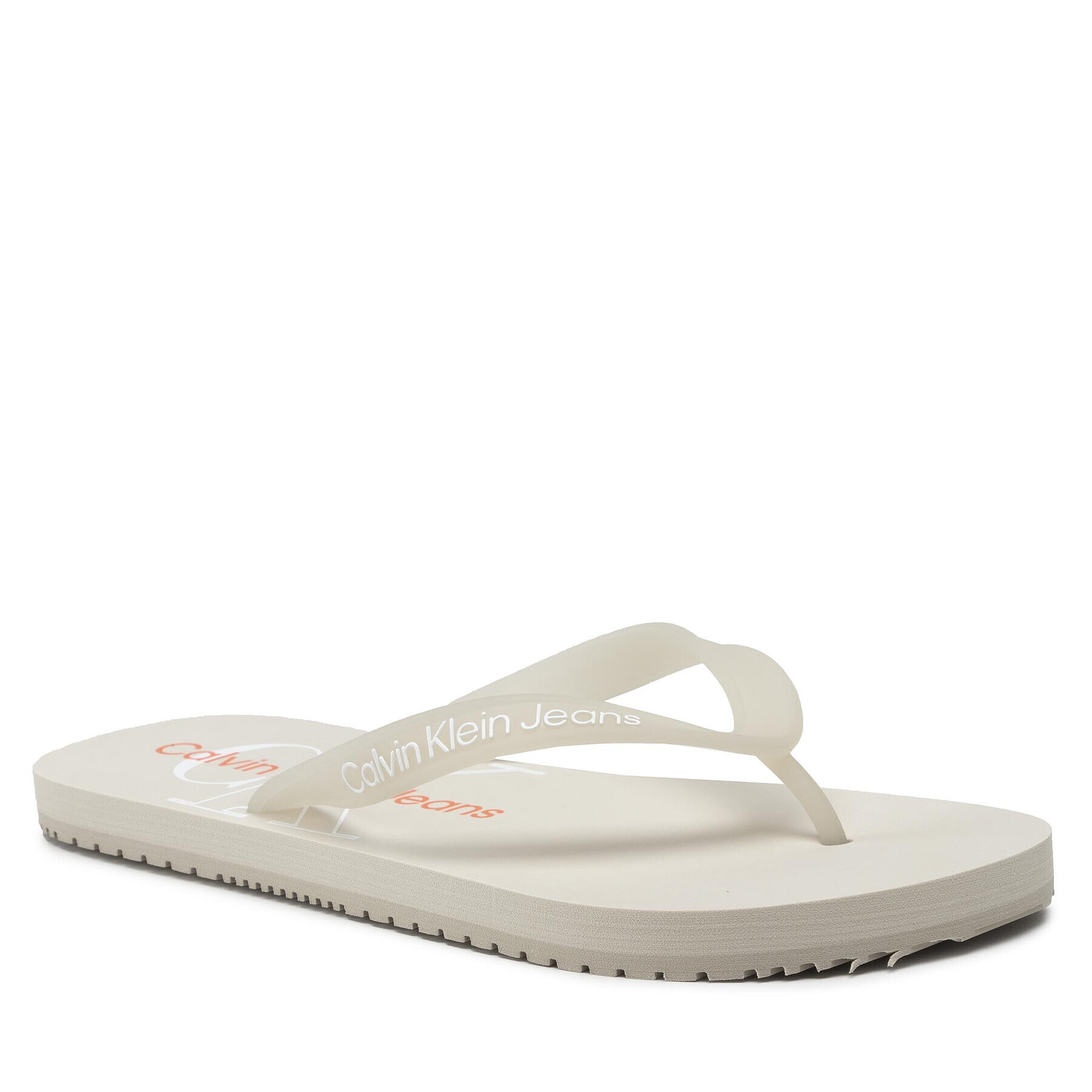 Calvin Klein Jeans Žabky Beach Sandal Monogram Tpu YM0YM00055 Béžová - Pepit.cz