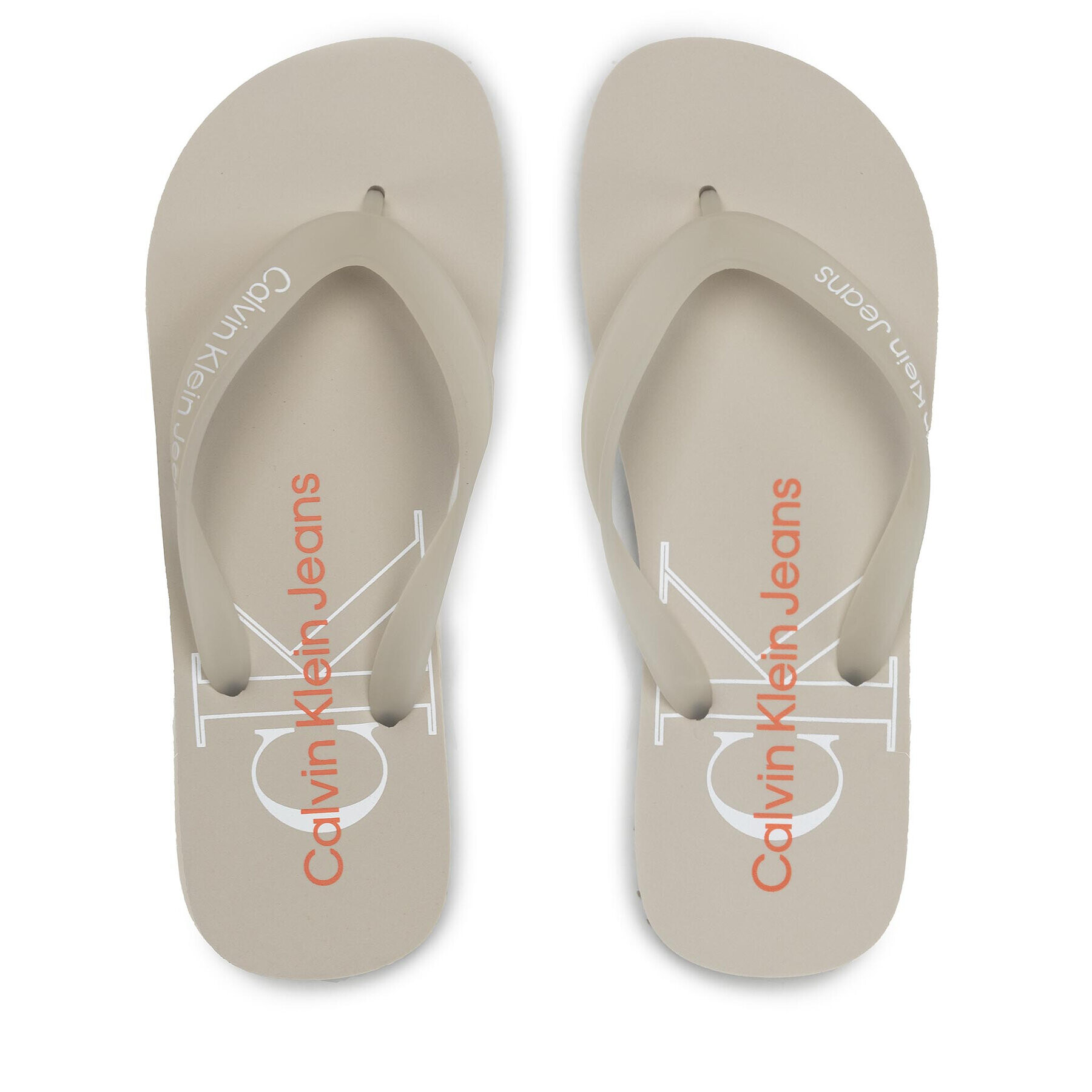 Calvin Klein Jeans Žabky Beach Sandal Monogram Tpu YM0YM00055 Béžová - Pepit.cz