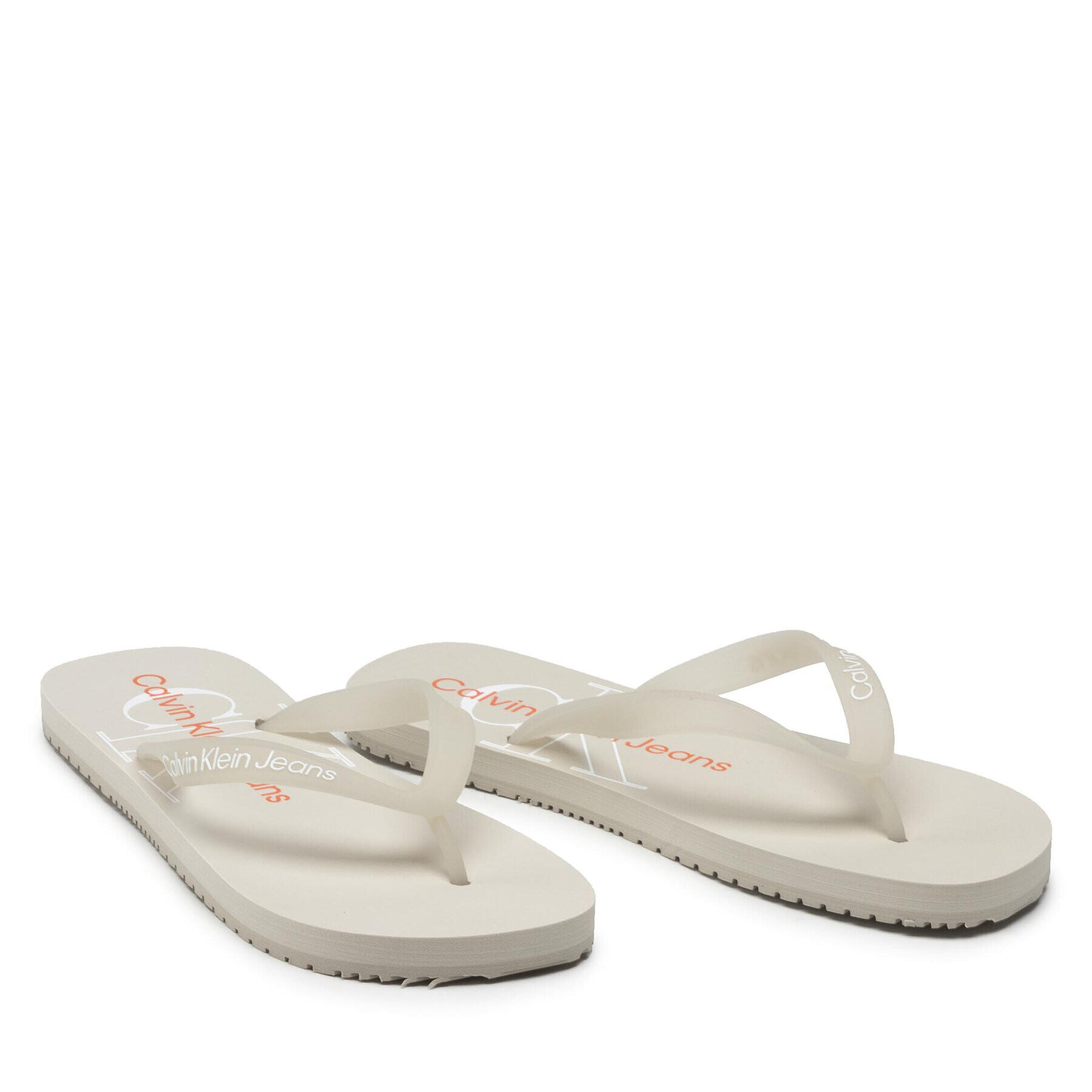 Calvin Klein Jeans Žabky Beach Sandal Monogram Tpu YM0YM00055 Béžová - Pepit.cz