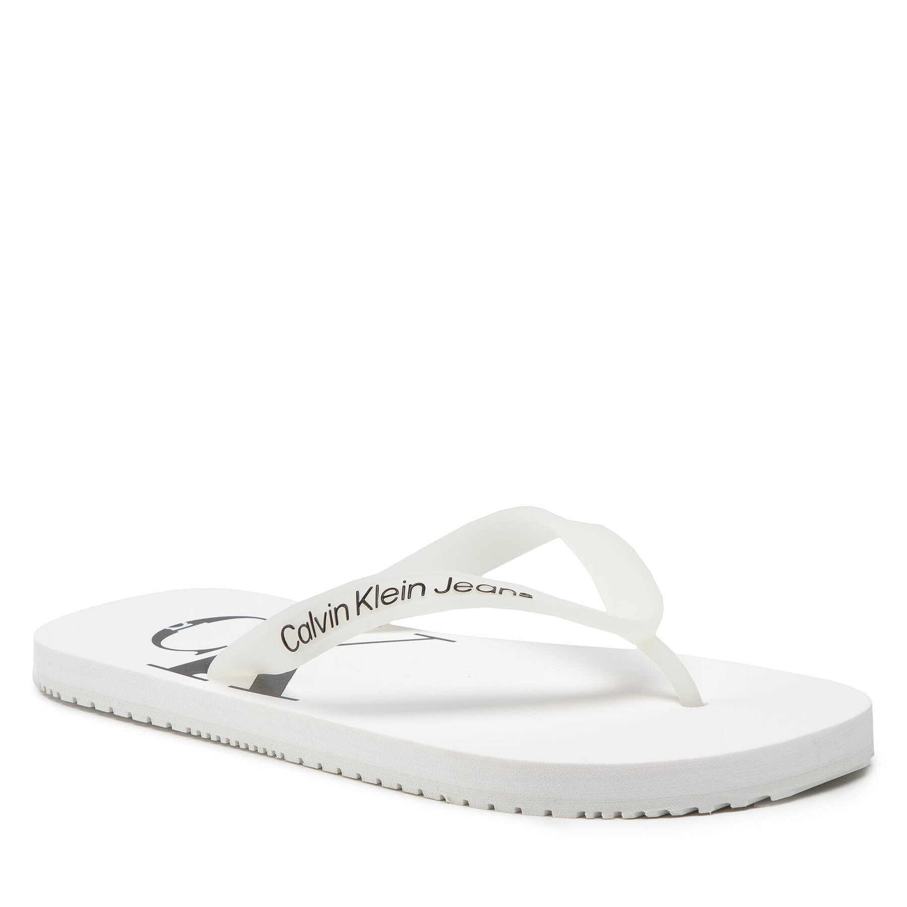 Calvin Klein Jeans Žabky Beach Sandal Monogram Tpu YM0YM00055 Bílá - Pepit.cz