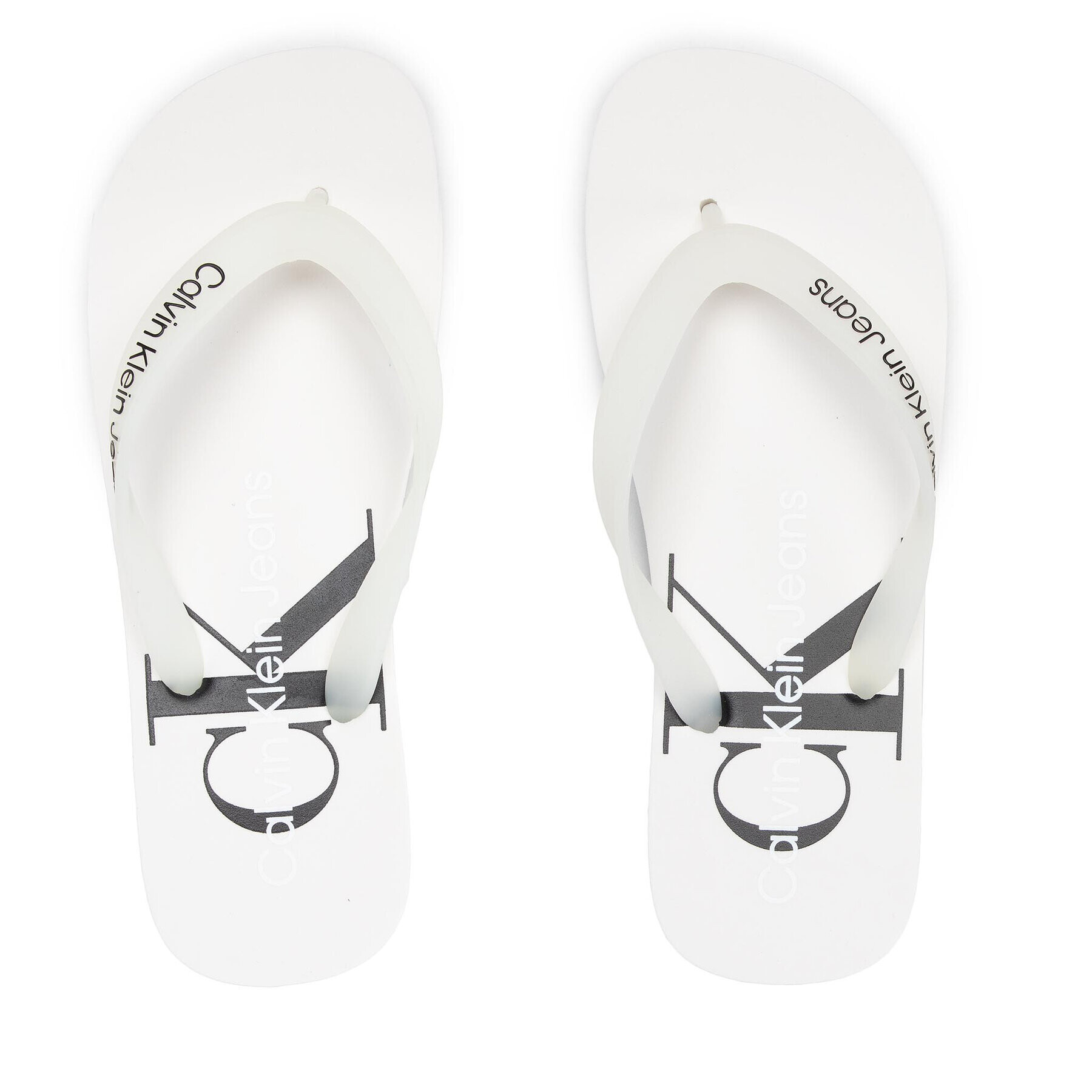 Calvin Klein Jeans Žabky Beach Sandal Monogram Tpu YM0YM00055 Bílá - Pepit.cz