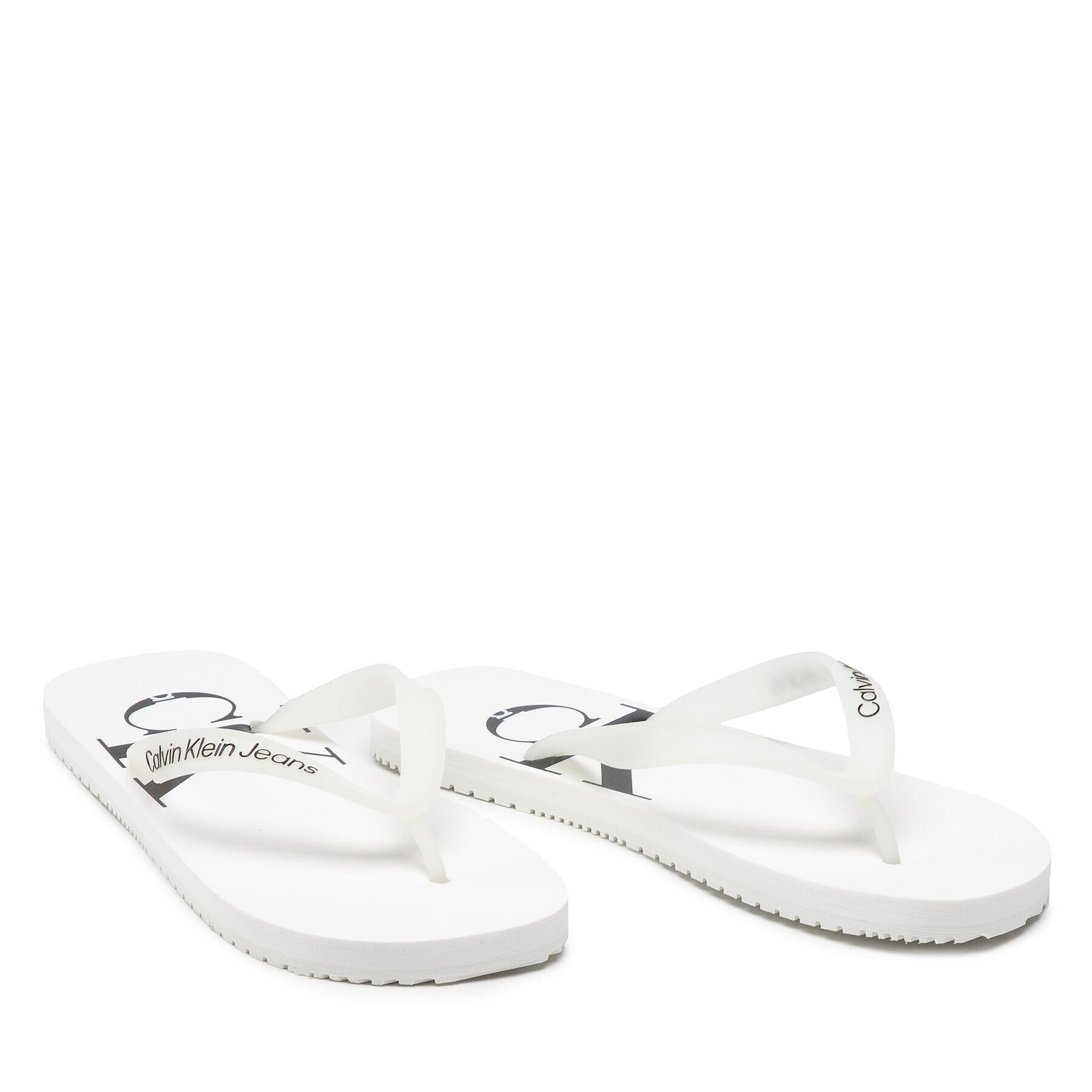 Calvin Klein Jeans Žabky Beach Sandal Monogram Tpu YM0YM00055 Bílá - Pepit.cz