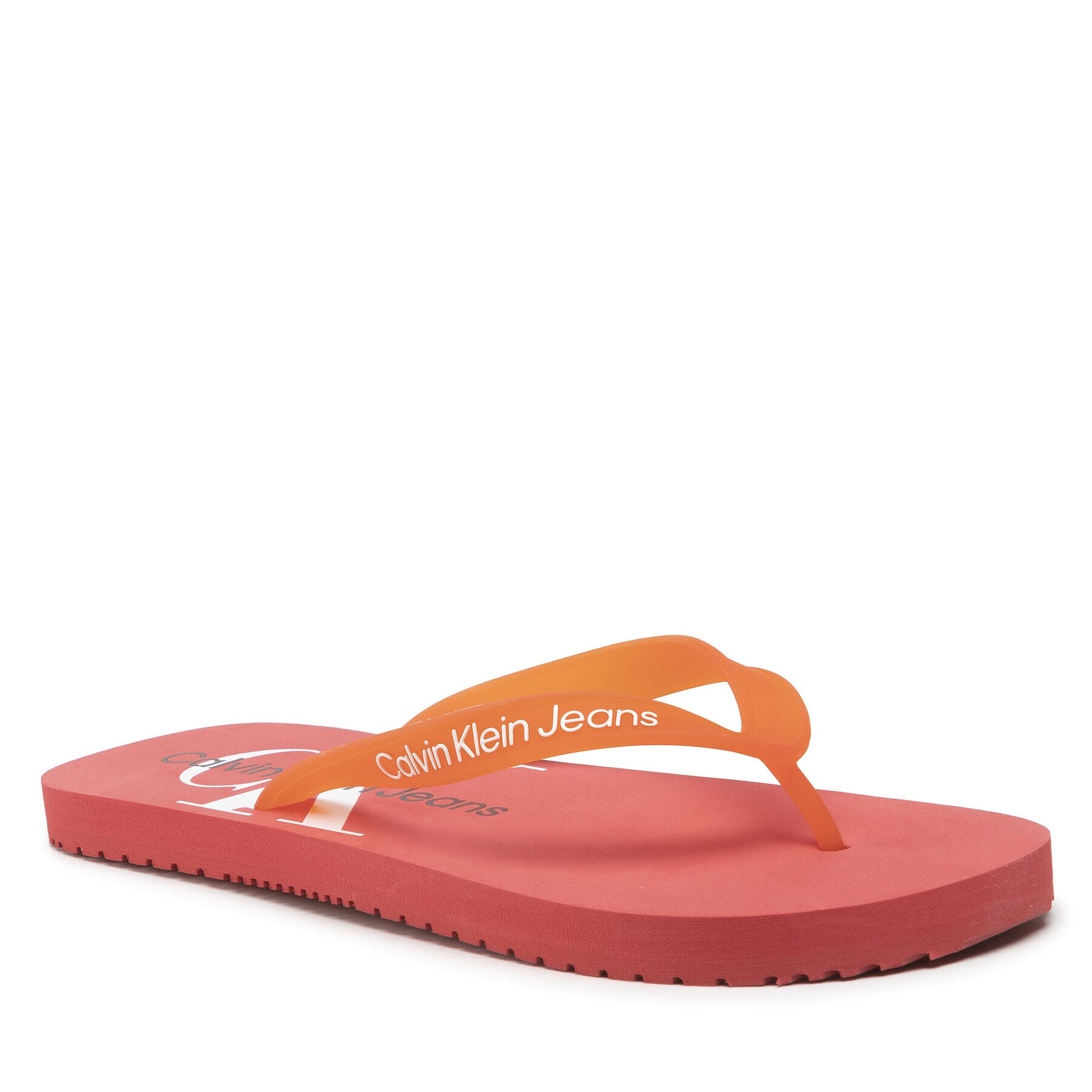 Calvin Klein Jeans Žabky Beach Sandal Monogram Tpu YM0YM00055 Oranžová - Pepit.cz