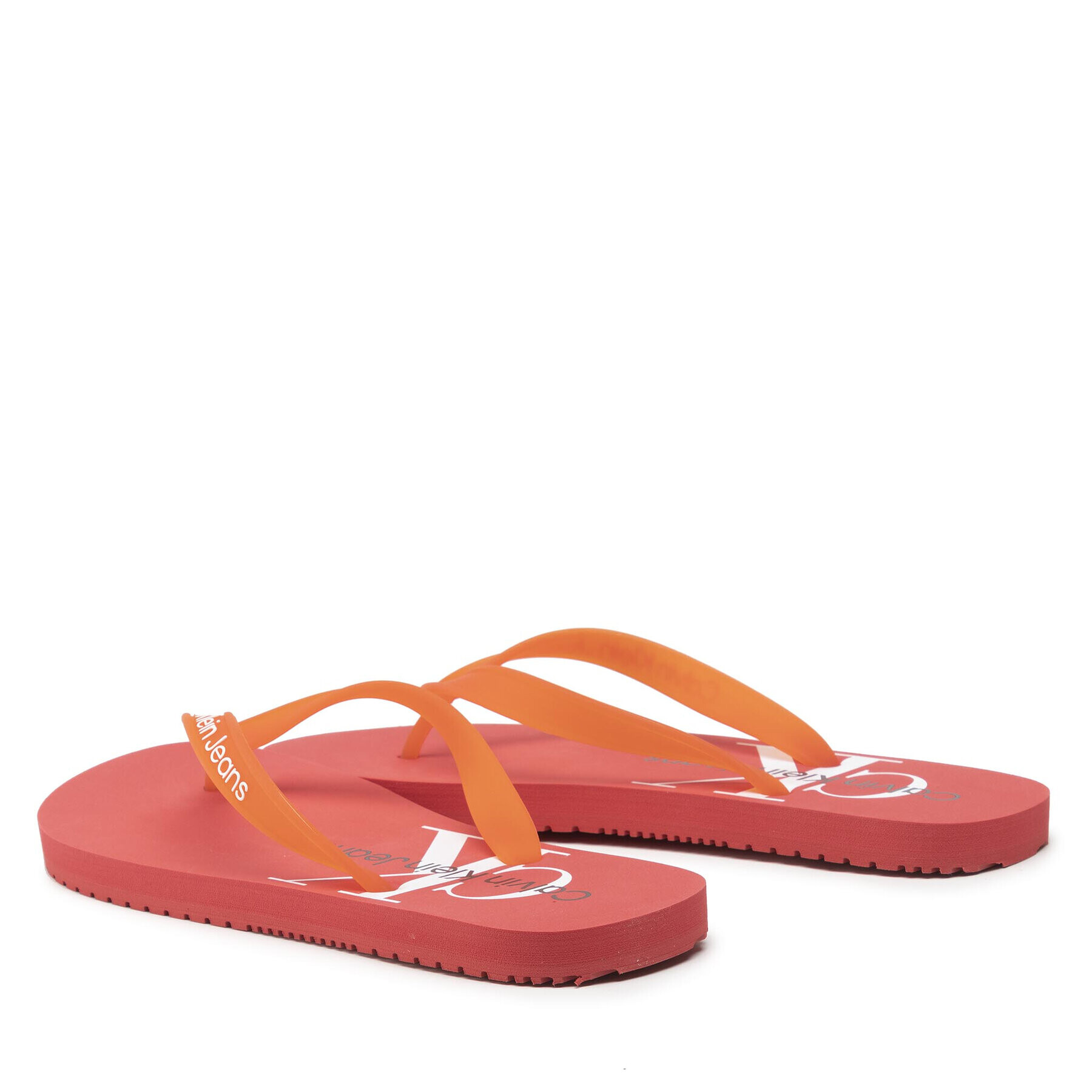 Calvin Klein Jeans Žabky Beach Sandal Monogram Tpu YM0YM00055 Oranžová - Pepit.cz