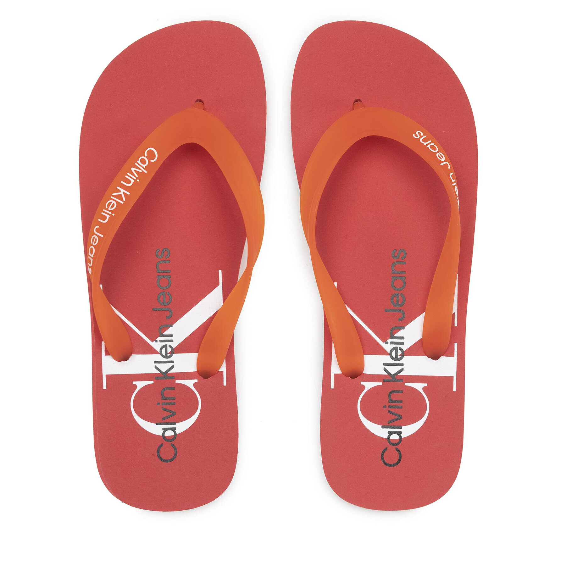 Calvin Klein Jeans Žabky Beach Sandal Monogram Tpu YM0YM00055 Oranžová - Pepit.cz