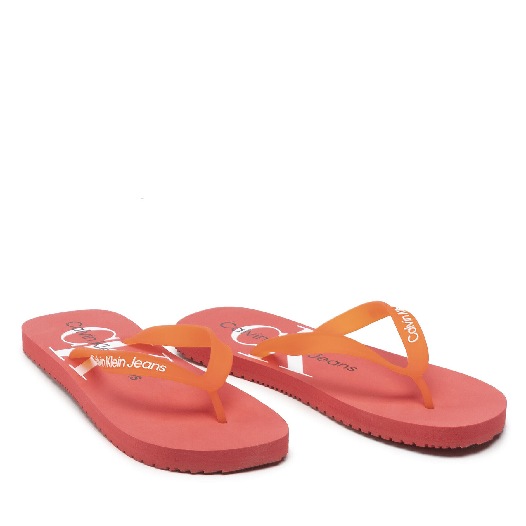 Calvin Klein Jeans Žabky Beach Sandal Monogram Tpu YM0YM00055 Oranžová - Pepit.cz