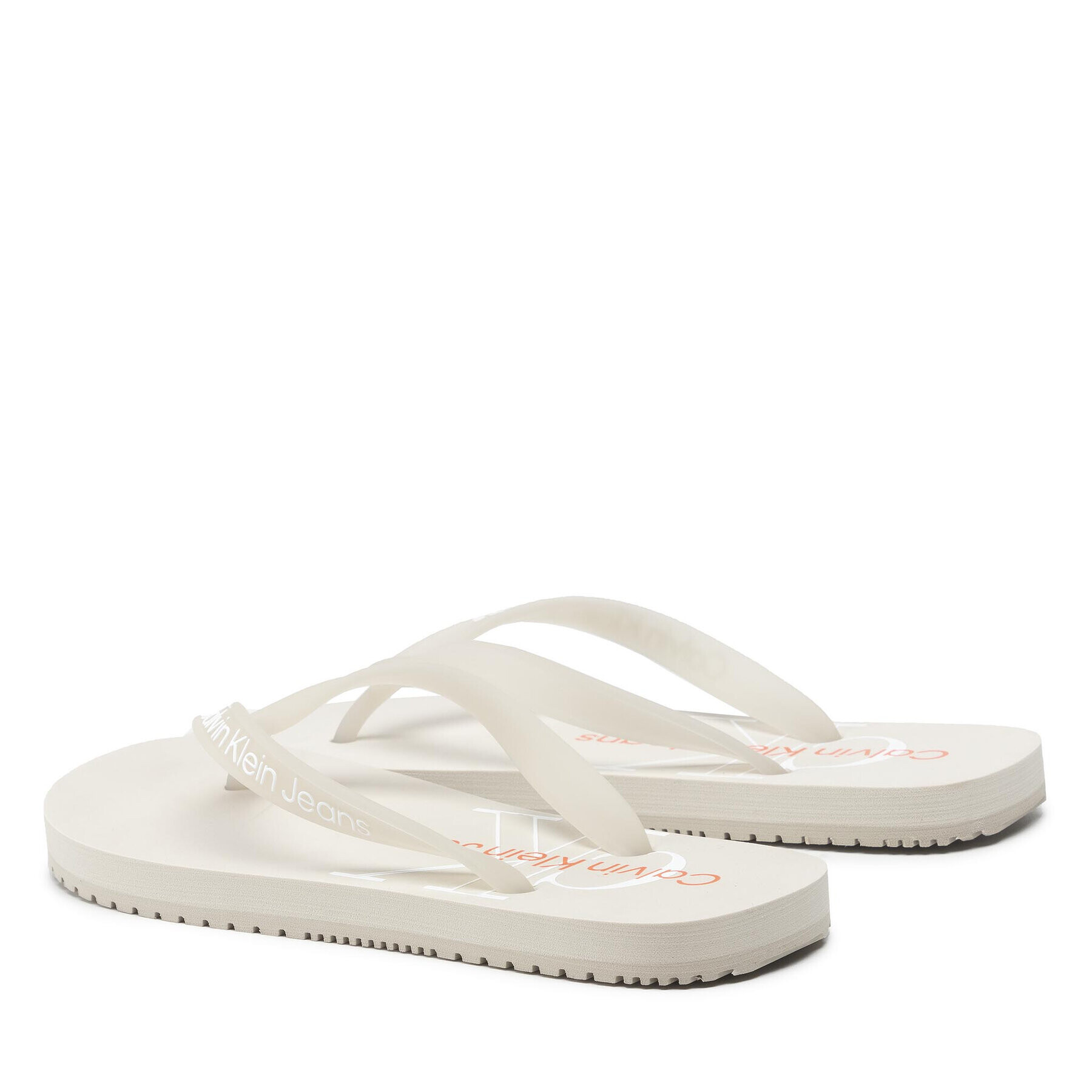 Calvin Klein Jeans Žabky Beach Sandal Monogram Tpu YW0YW00098 Bílá - Pepit.cz