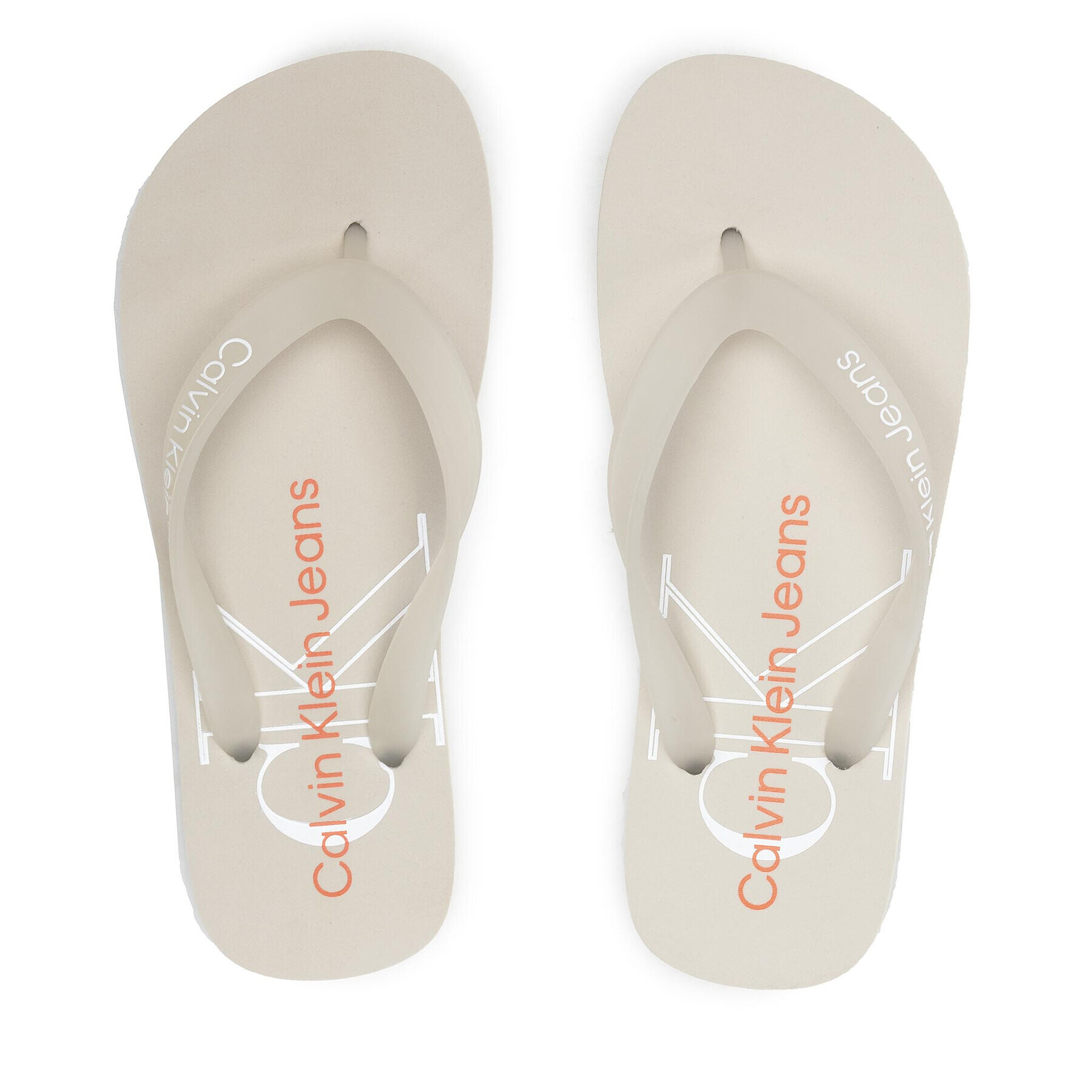 Calvin Klein Jeans Žabky Beach Sandal Monogram Tpu YW0YW00098 Bílá - Pepit.cz