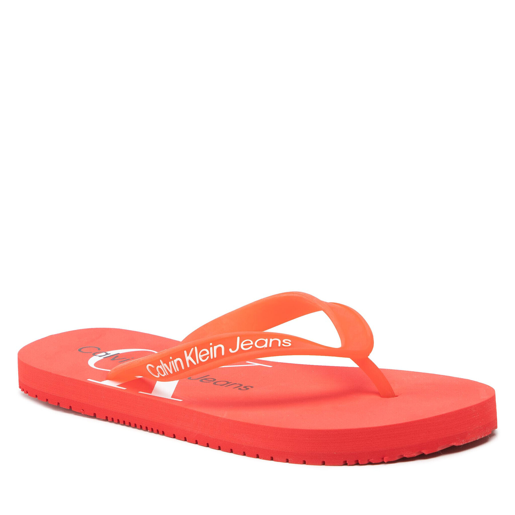 Calvin Klein Jeans Žabky Beach Sandal Monogram Tpu YW0YW00098 Červená - Pepit.cz