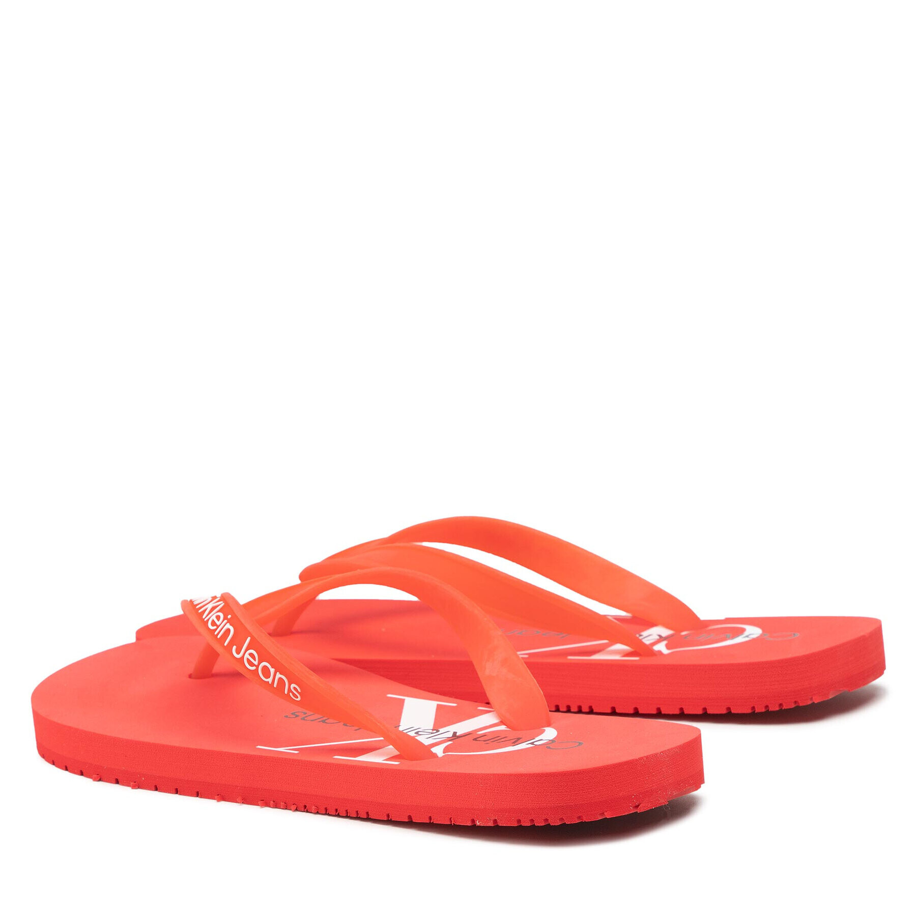 Calvin Klein Jeans Žabky Beach Sandal Monogram Tpu YW0YW00098 Červená - Pepit.cz