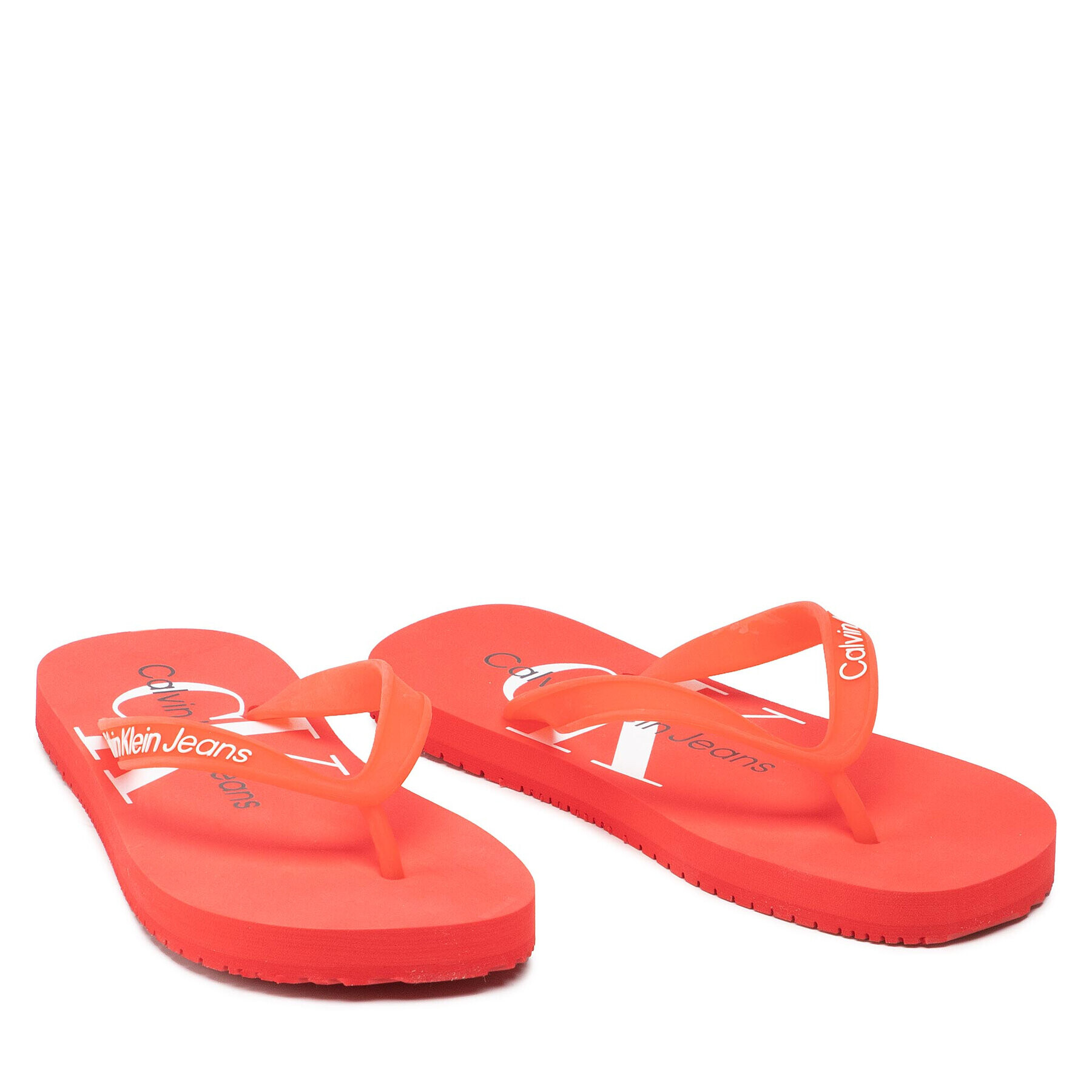 Calvin Klein Jeans Žabky Beach Sandal Monogram Tpu YW0YW00098 Červená - Pepit.cz