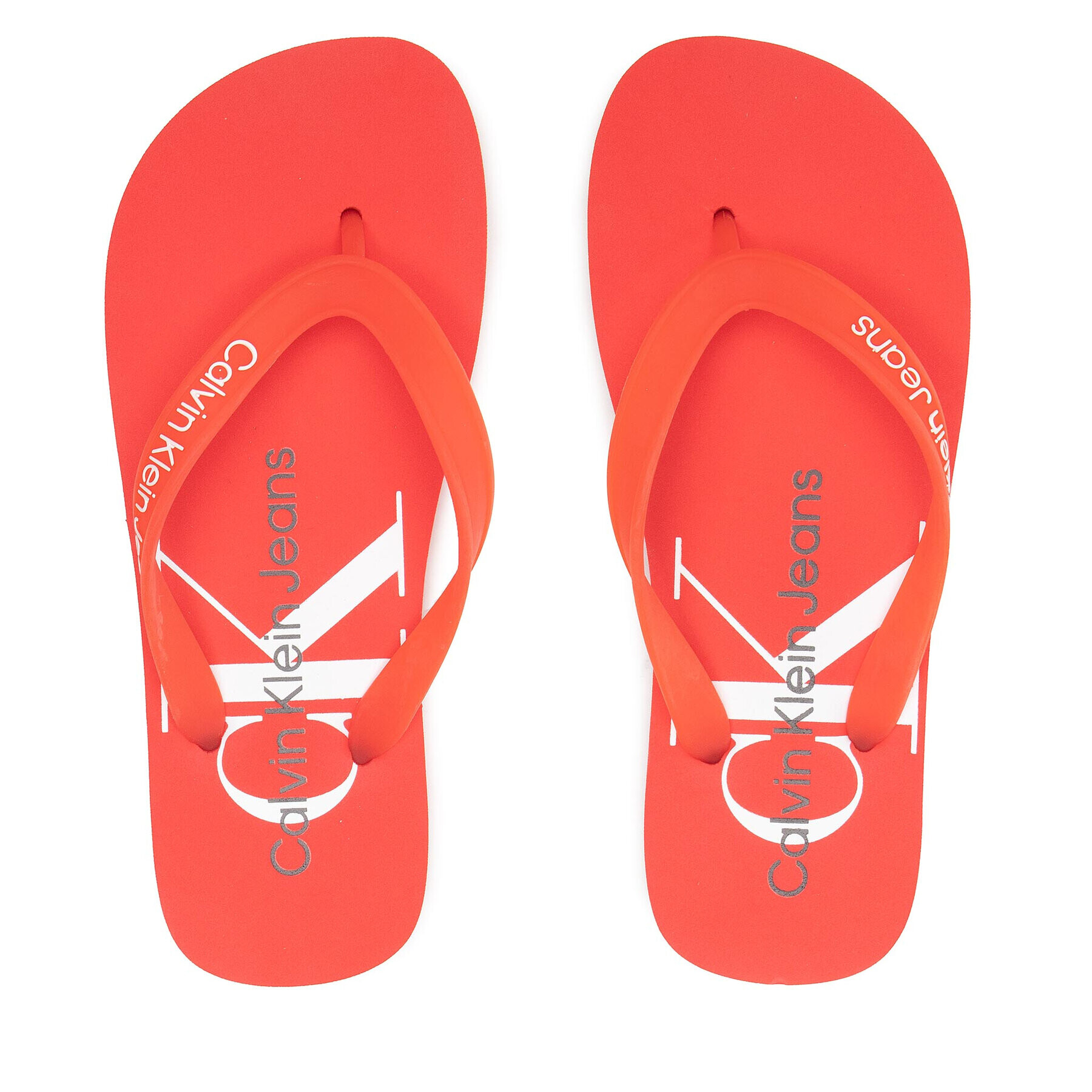 Calvin Klein Jeans Žabky Beach Sandal Monogram Tpu YW0YW00098 Červená - Pepit.cz