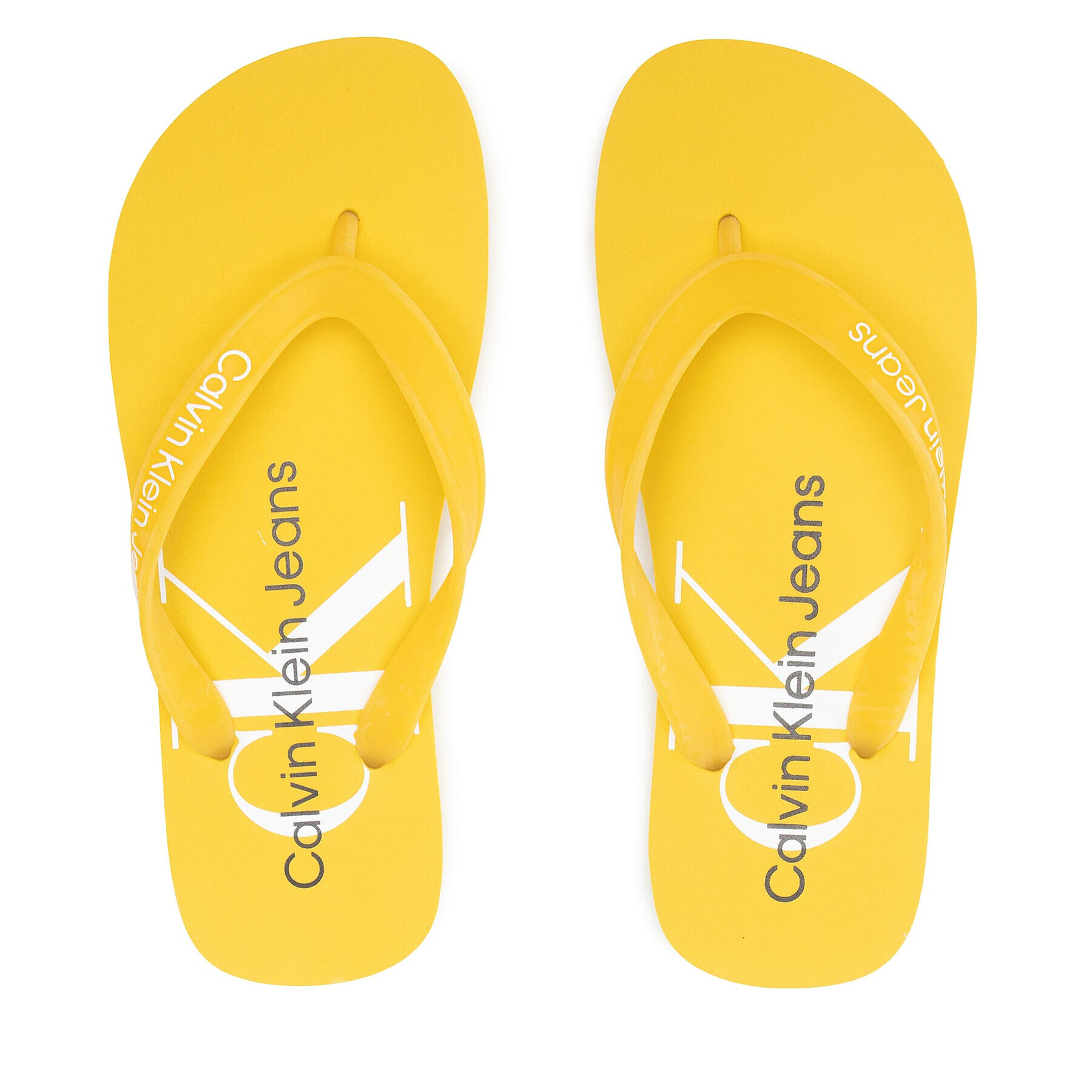 Calvin Klein Jeans Žabky Beach Sandal Monogram Tpu YW0YW00098 Žlutá - Pepit.cz