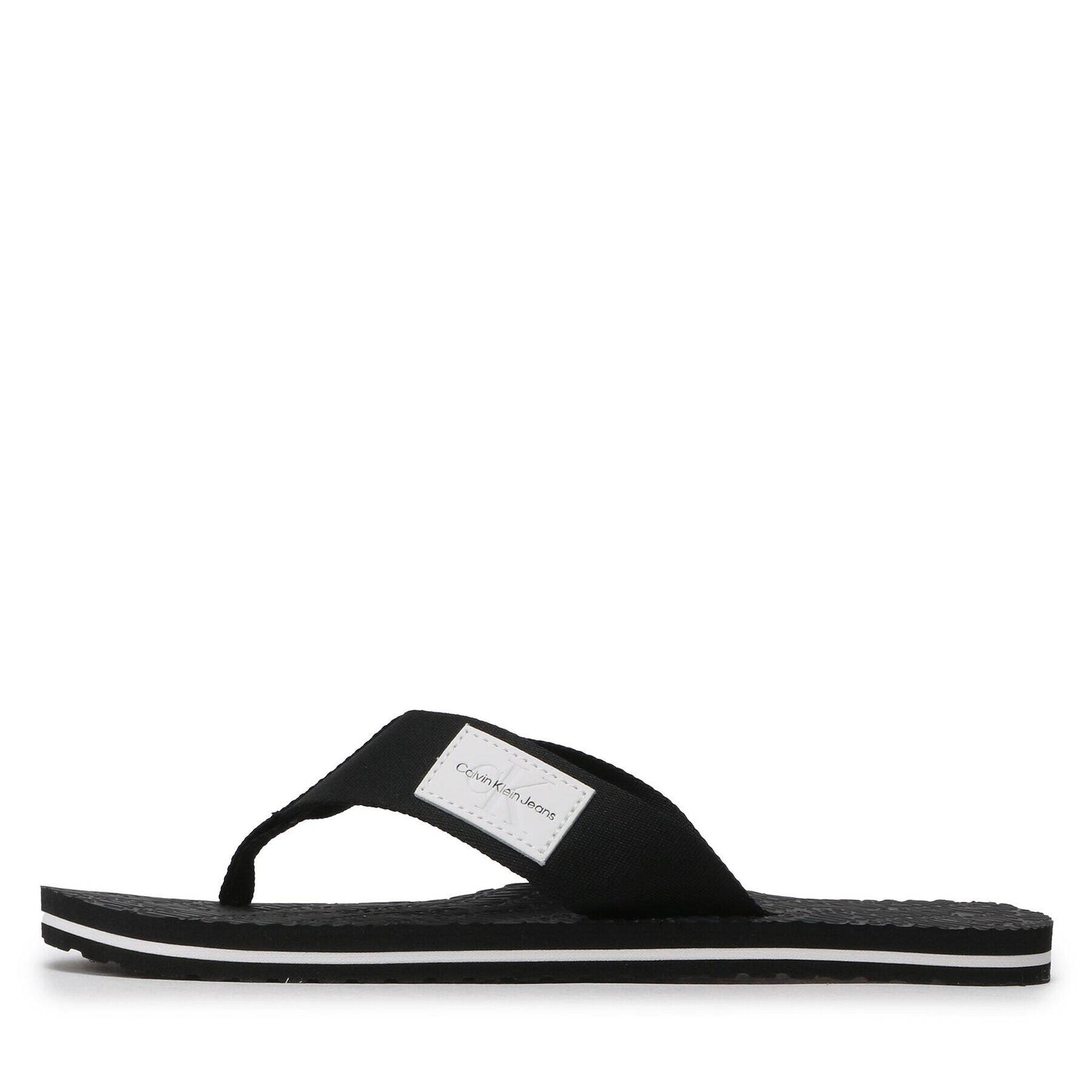 Calvin Klein Jeans Žabky Beach Sandal Woven Patch YM0YM00657 Černá - Pepit.cz