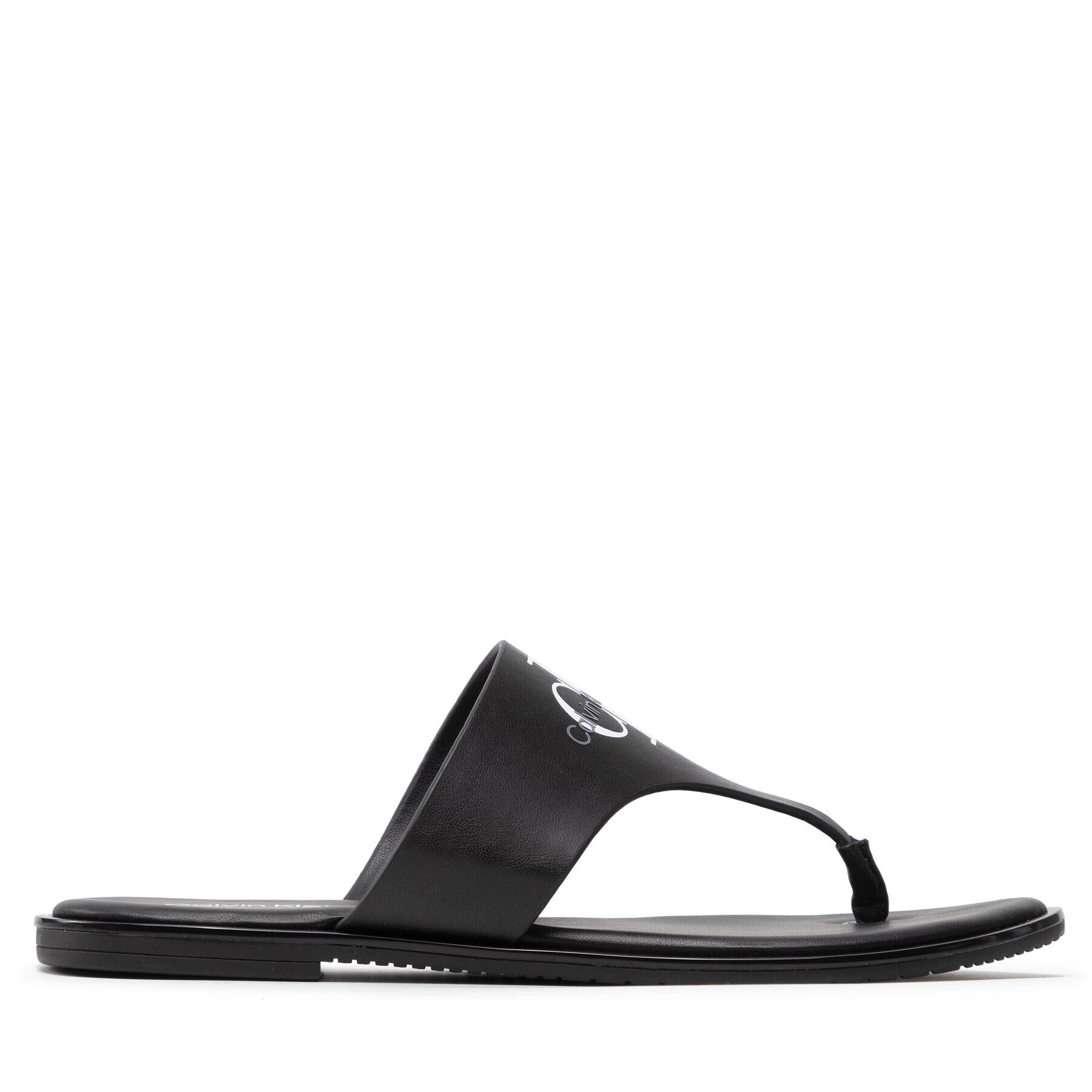 Calvin Klein Jeans Žabky Flat Sandal Toe Slide Lth YW0YW00538 Černá - Pepit.cz