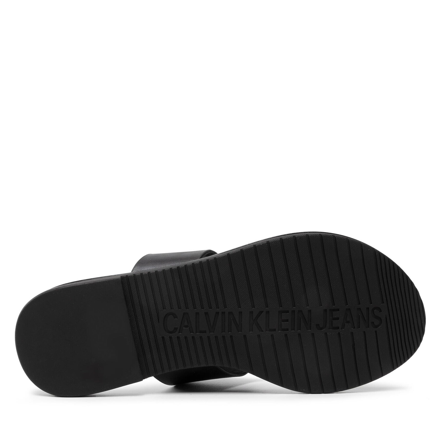 Calvin Klein Jeans Žabky Flat Sandal Toe Slide Lth YW0YW00538 Černá - Pepit.cz