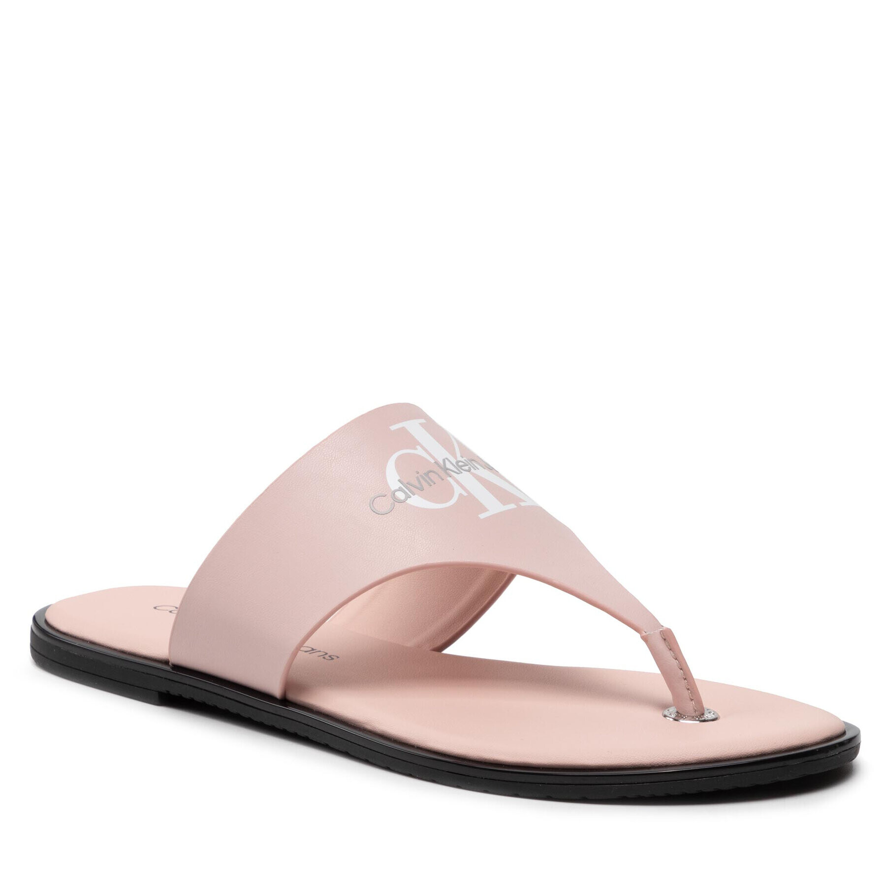 Calvin Klein Jeans Žabky Flat Sandal Toe Slide Lth YW0YW00538 Růžová - Pepit.cz