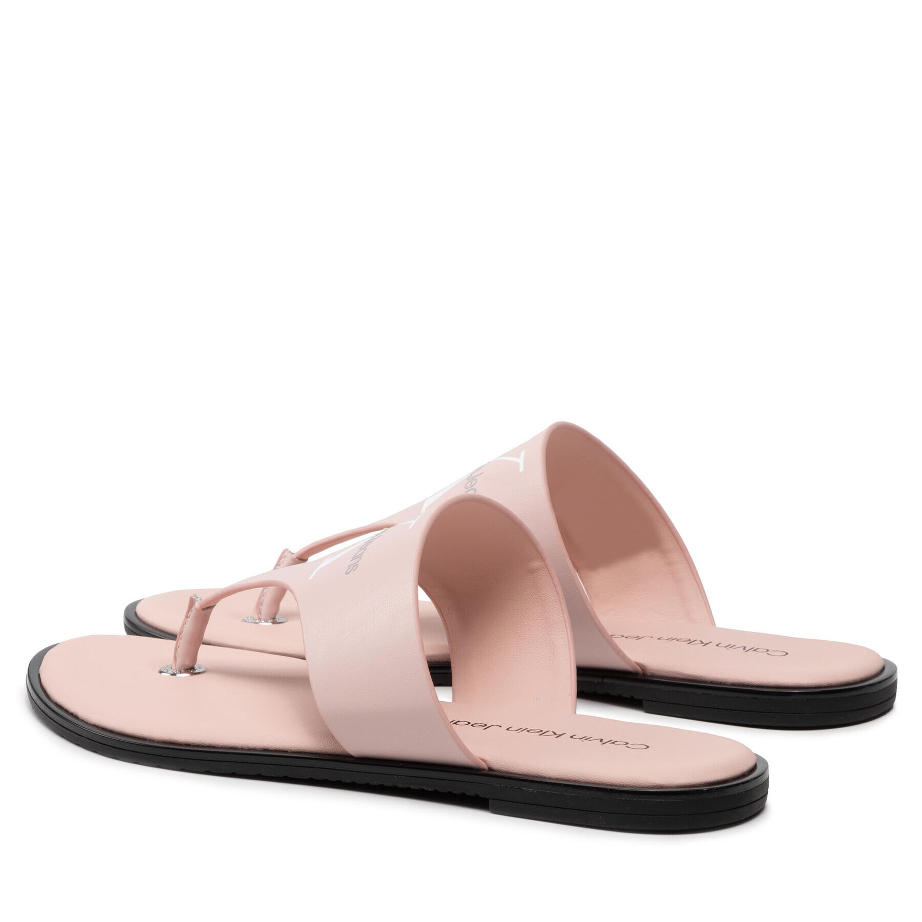 Calvin Klein Jeans Žabky Flat Sandal Toe Slide Lth YW0YW00538 Růžová - Pepit.cz