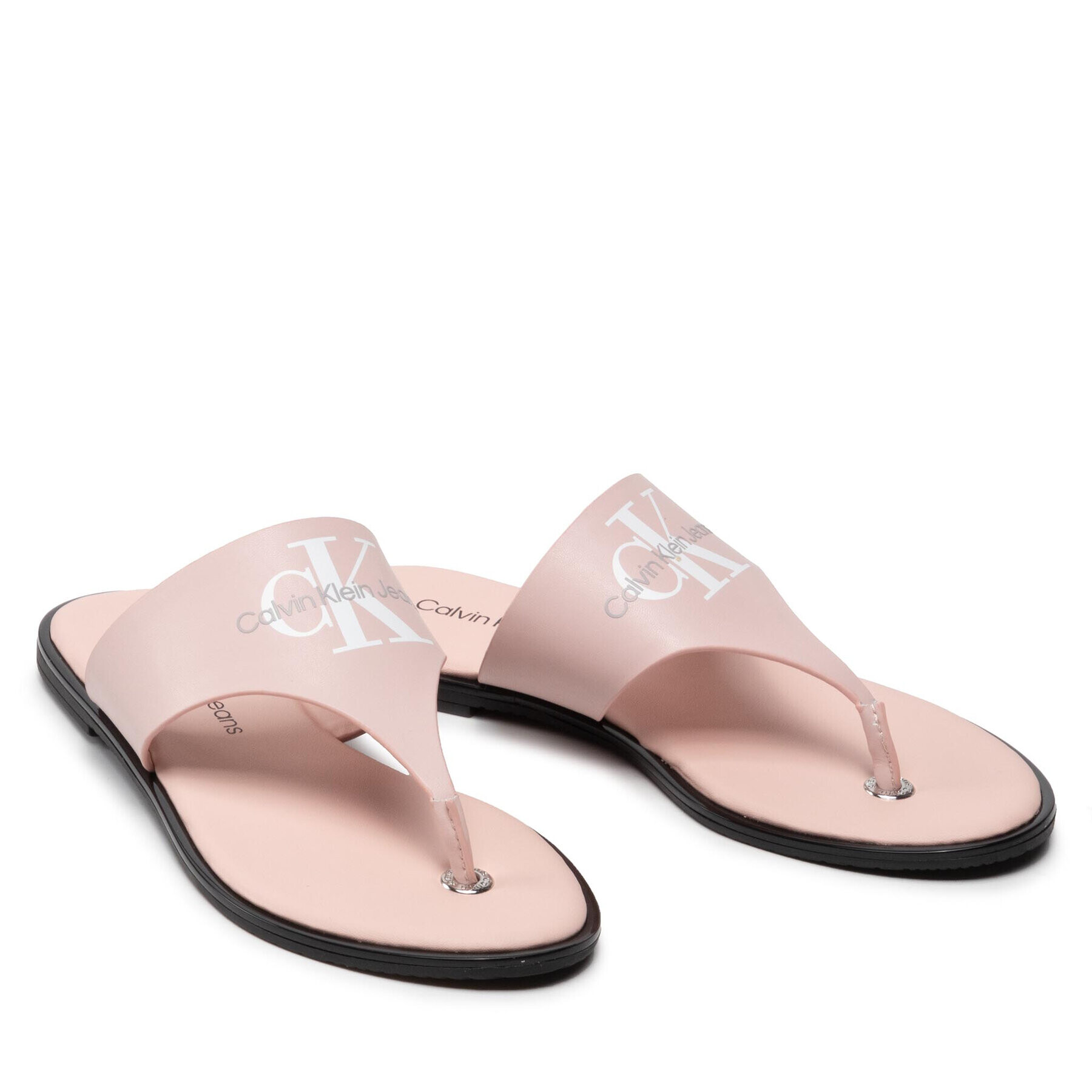 Calvin Klein Jeans Žabky Flat Sandal Toe Slide Lth YW0YW00538 Růžová - Pepit.cz